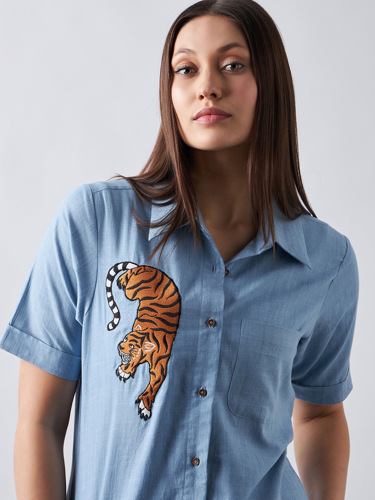 Sky Blue Denim Co-Ords Sets