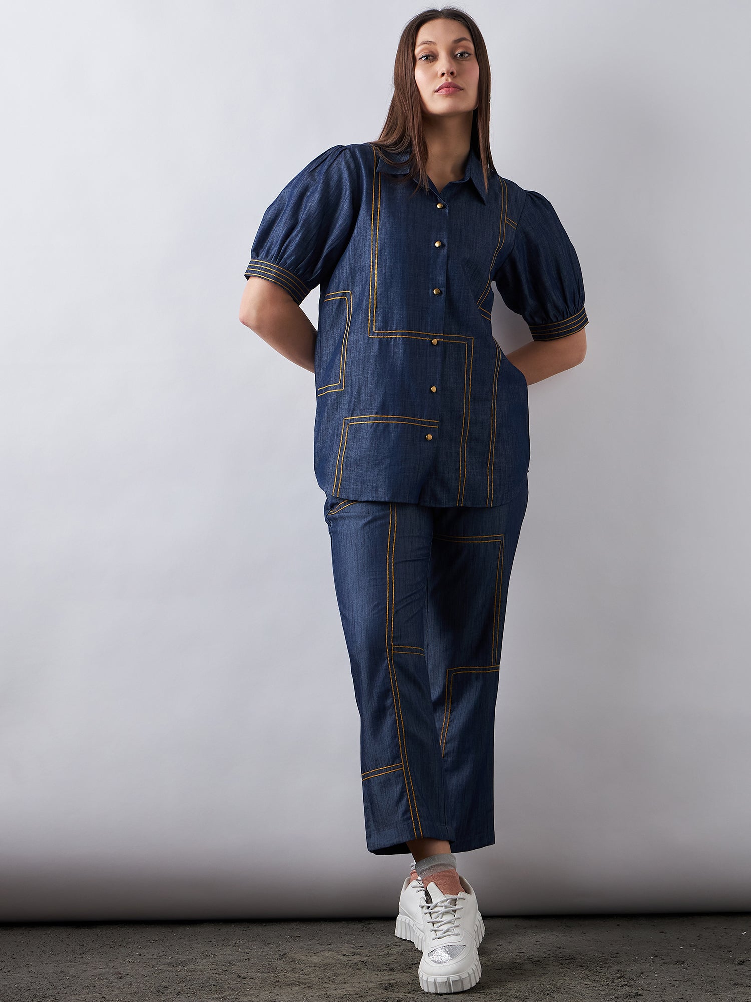 Dark Blue Denim Co-Ords Sets