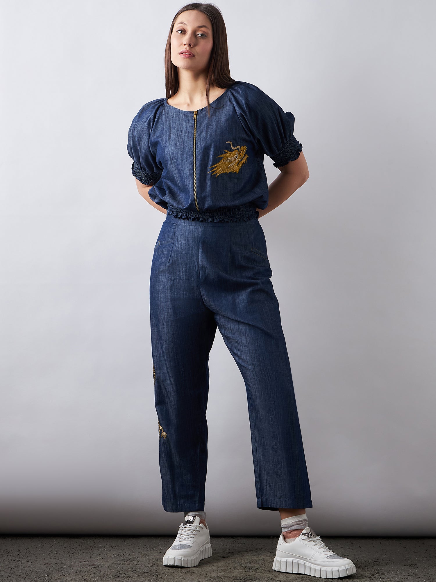 Dark Blue Denim Co-Ords Sets
