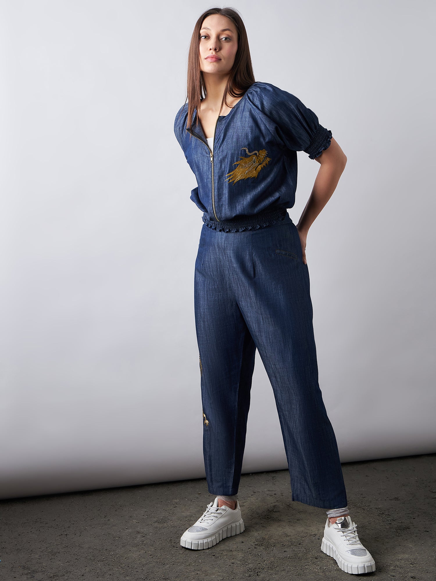 Dark Blue Denim Co-Ords Sets