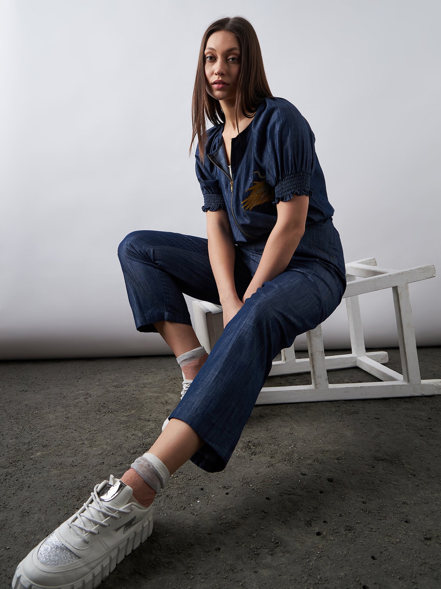 Dark Blue Denim Co-Ords Sets