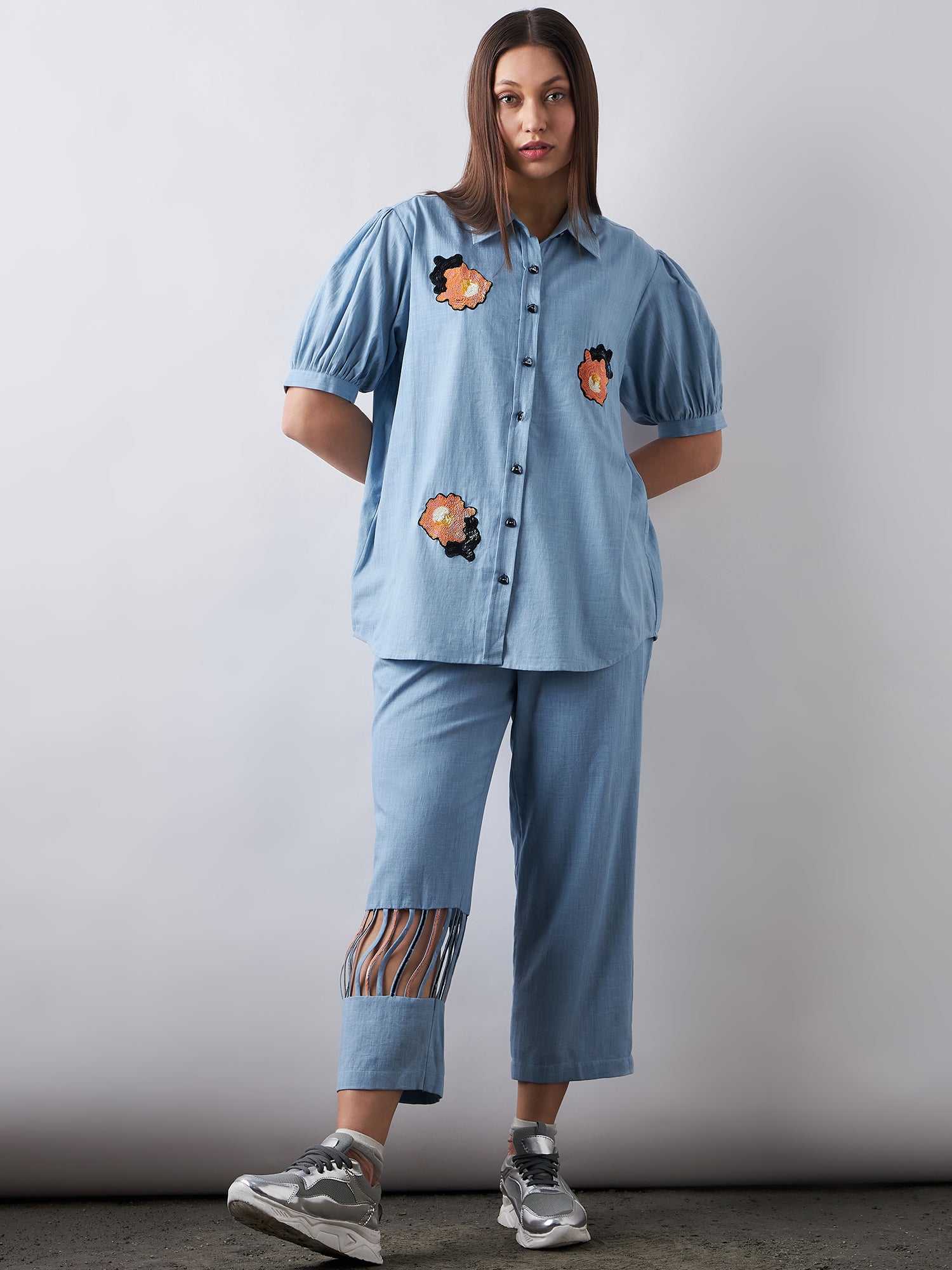 Sky Blue Denim Co-Ords Sets