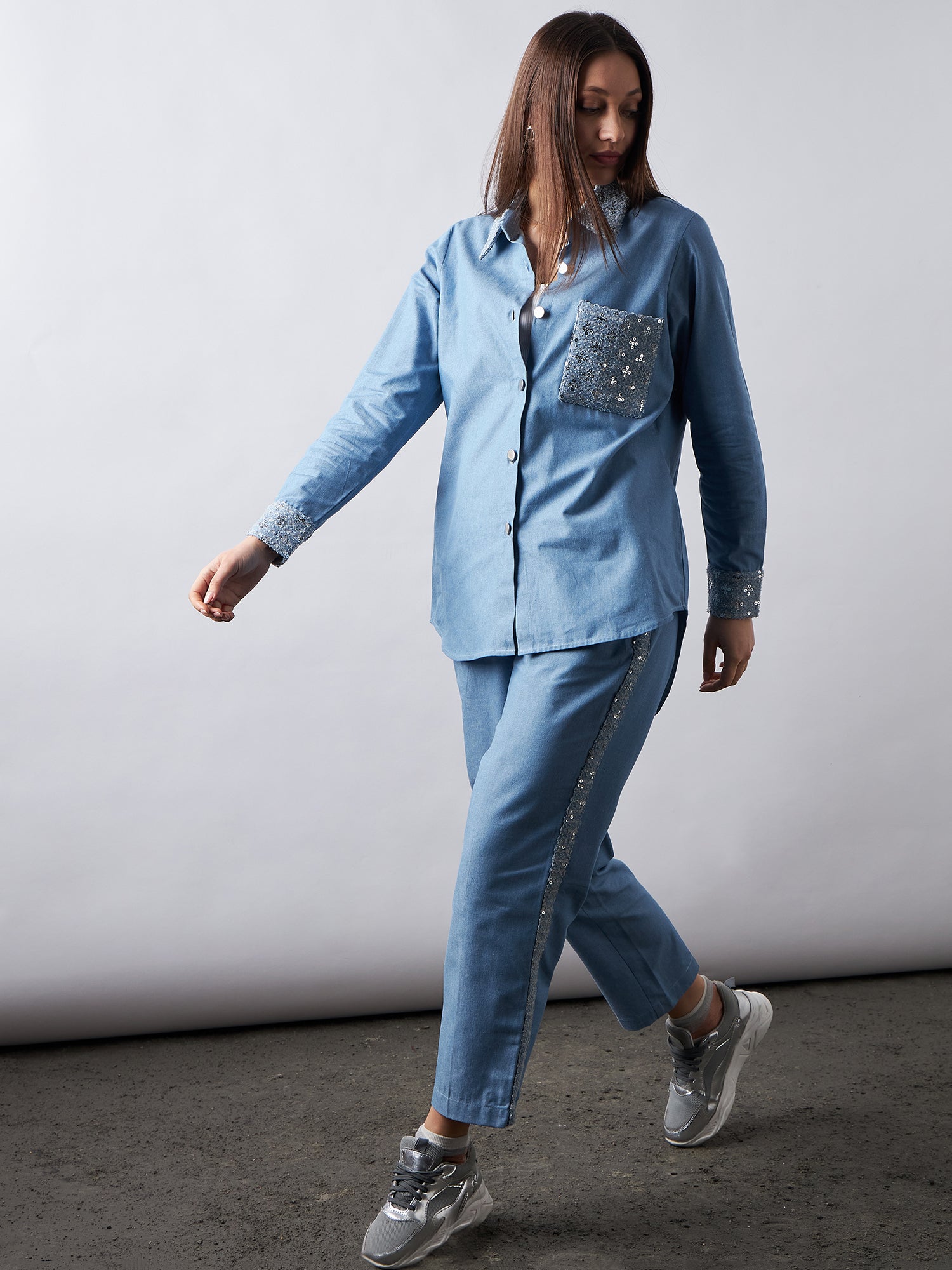 Blissful Blue Denim Co-Ords