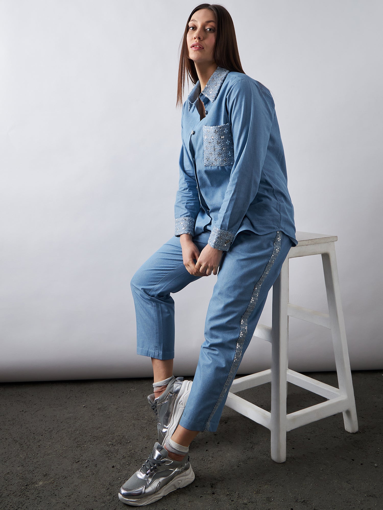 Blissful Blue Denim Co-Ords