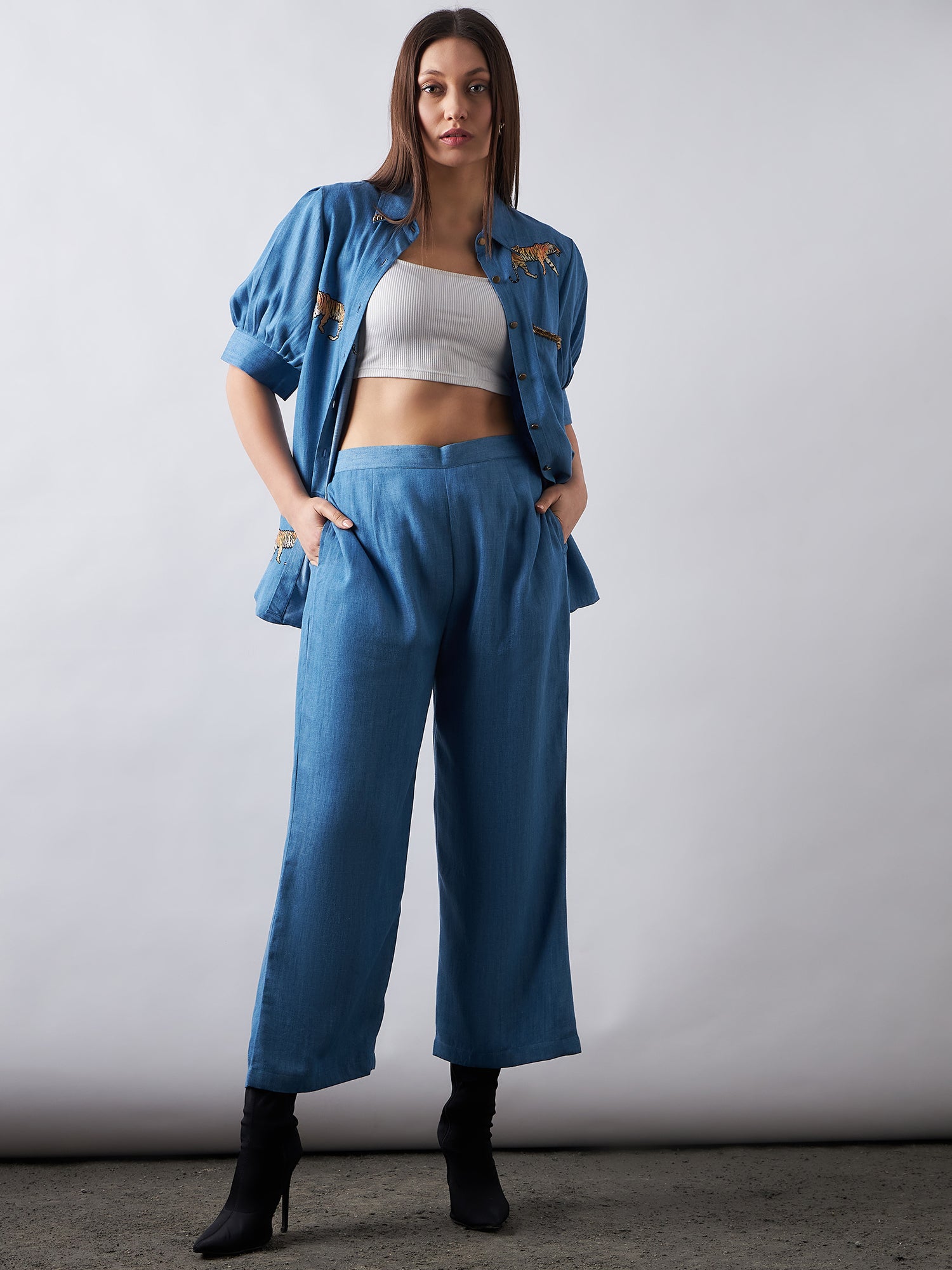 Blue Babe Denim Co-Ords Sets