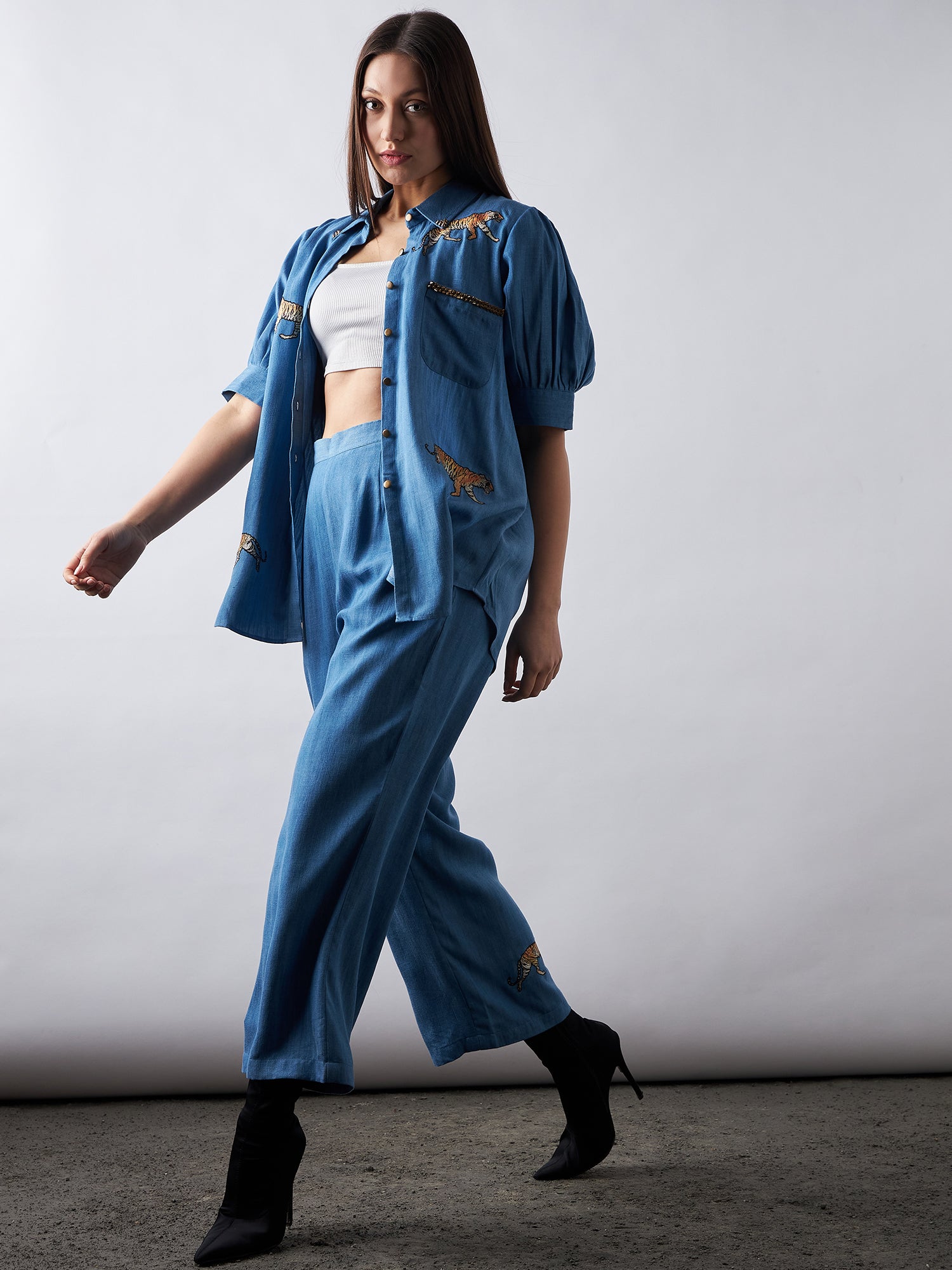 Blue Babe Denim Co-Ords Sets