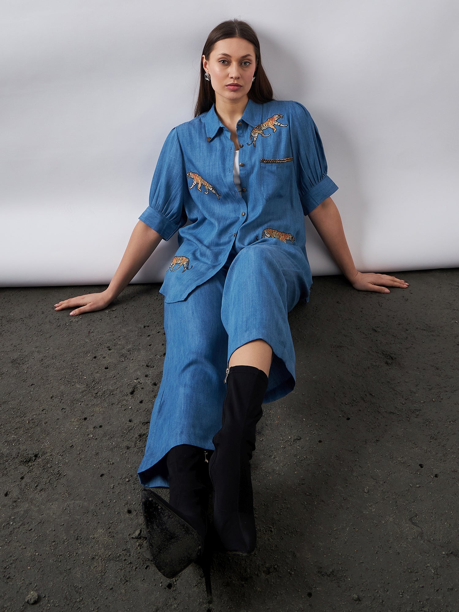 Blue Babe Denim Co-Ords Sets