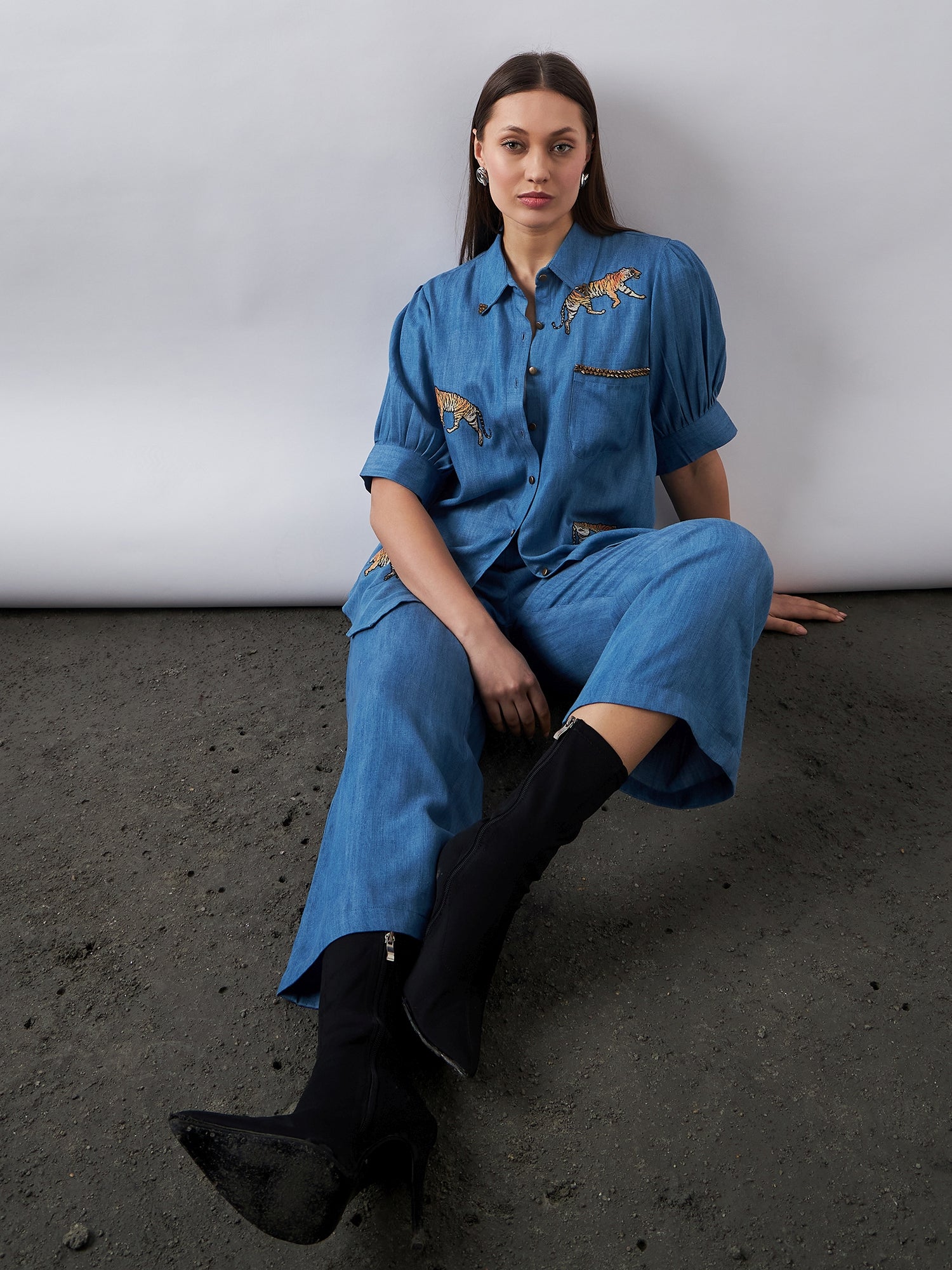 Blue Babe Denim Co-Ords Sets