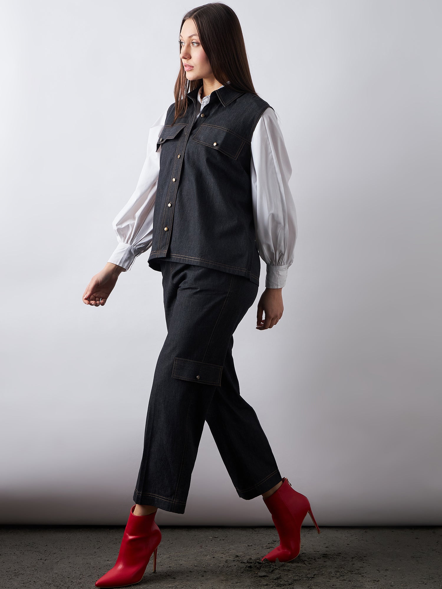 Black Wash Denim Co-Ords