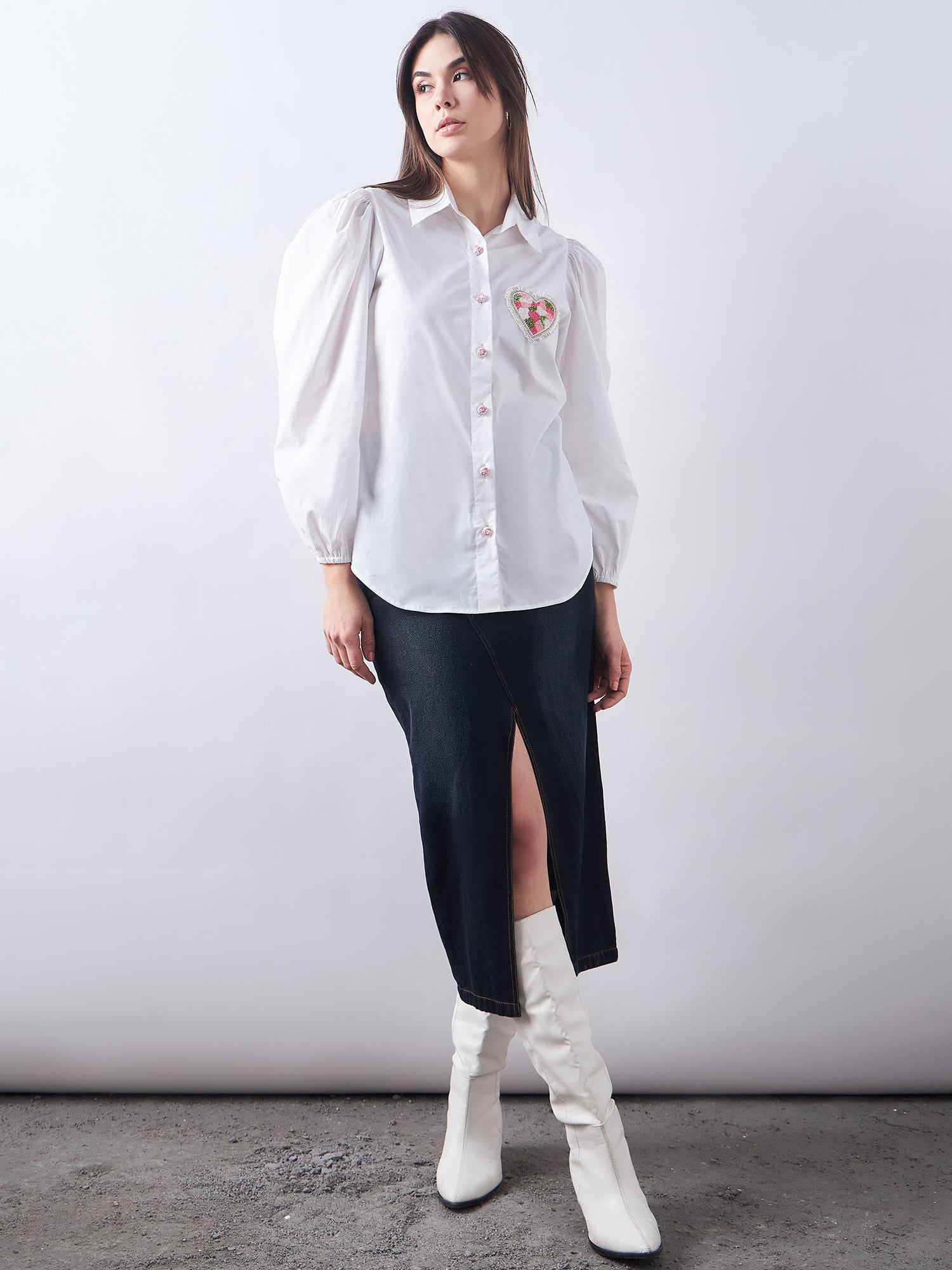 White Poplin Shirt