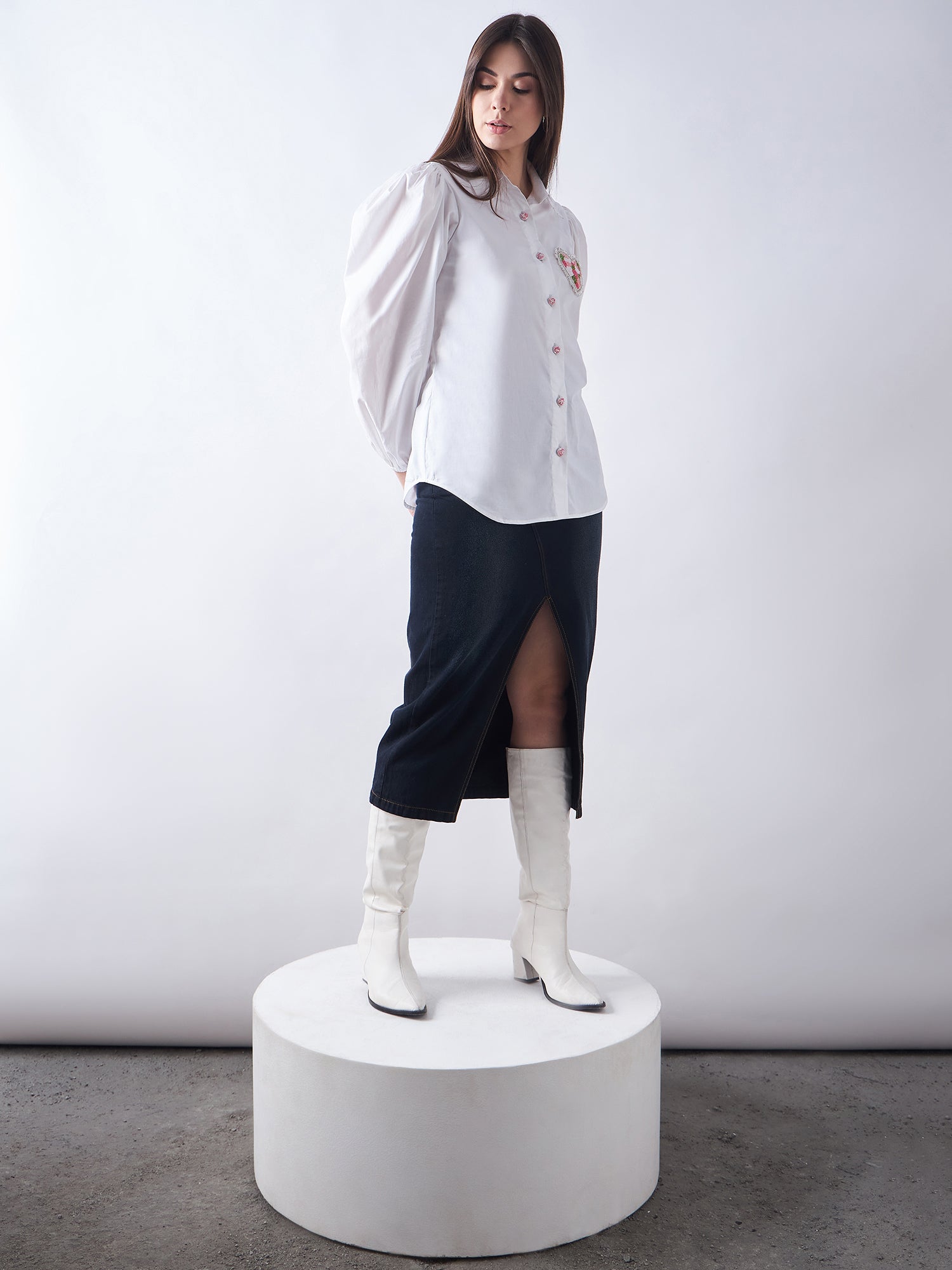 White Poplin Shirt