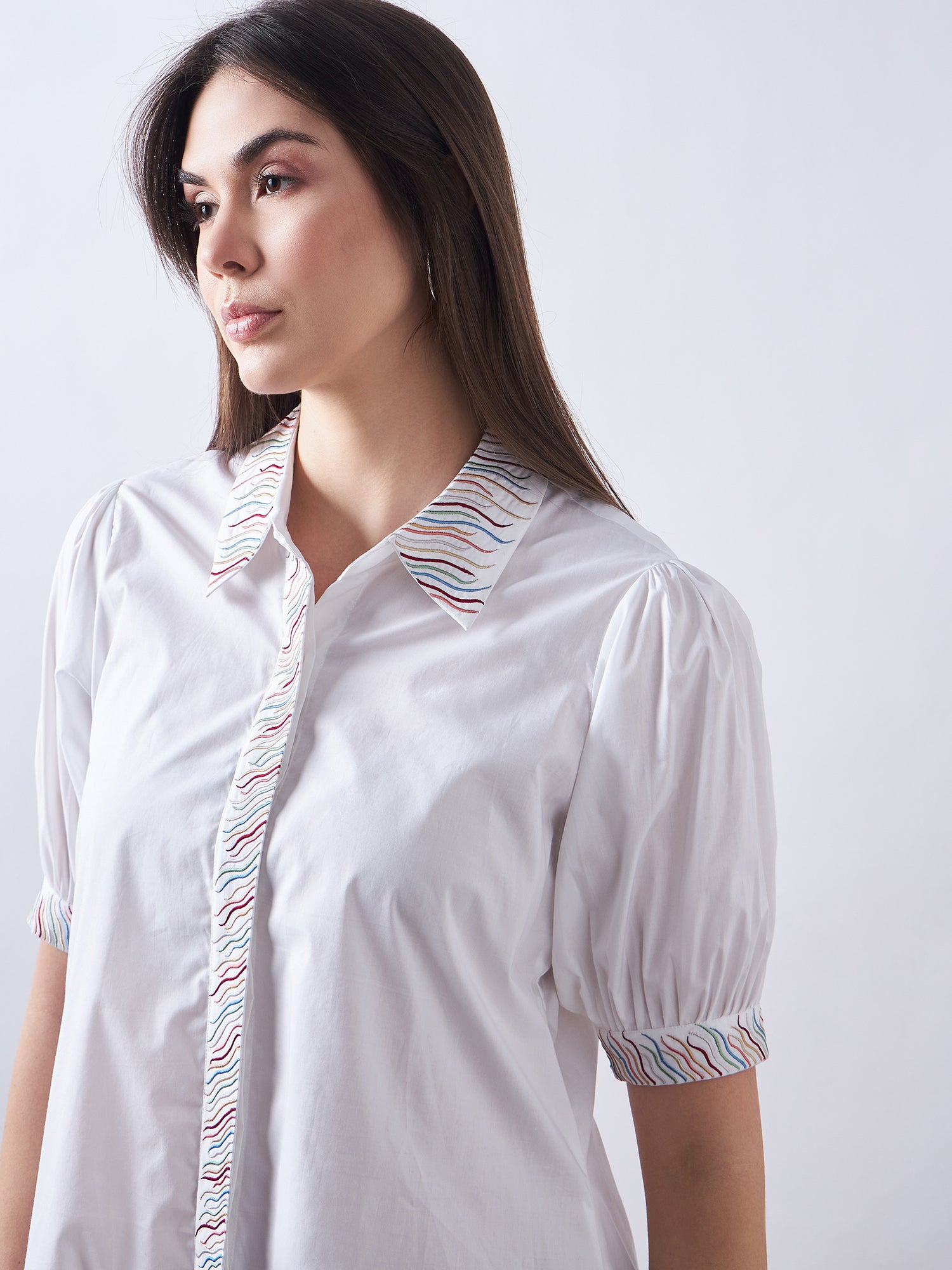 White Poplin Shirt Dress