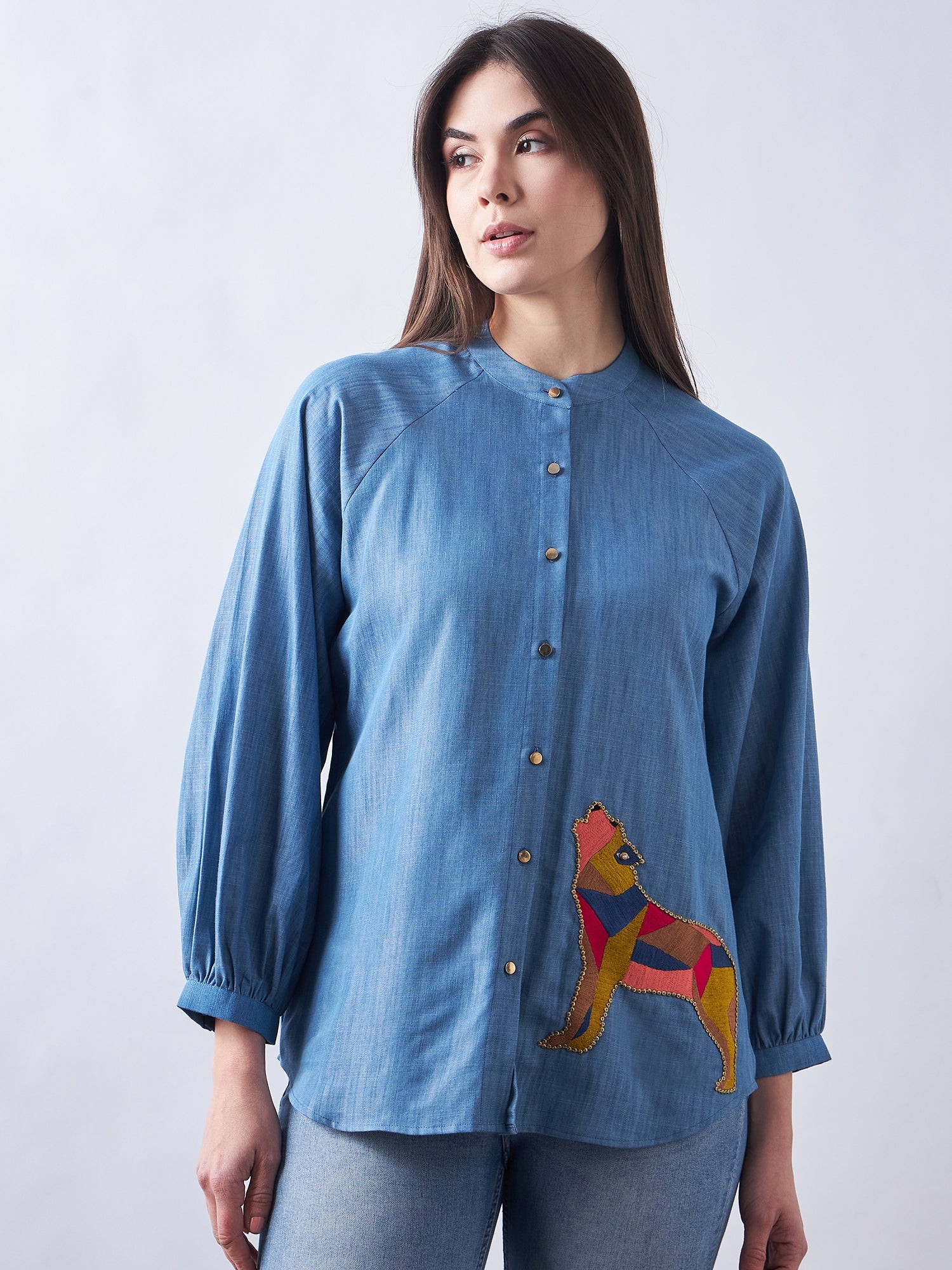 Blue Babe Denim Shirt