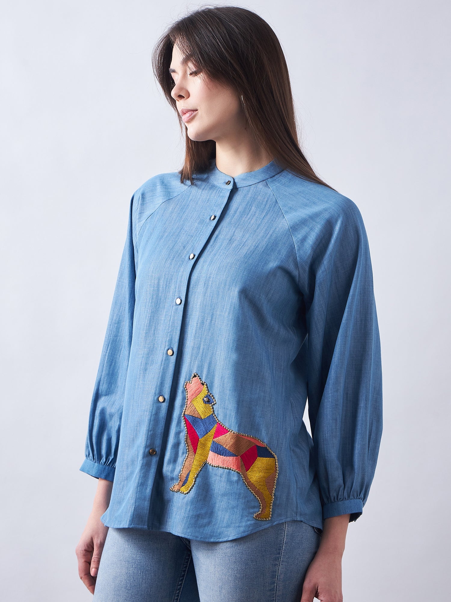 Blue Babe Denim Shirt