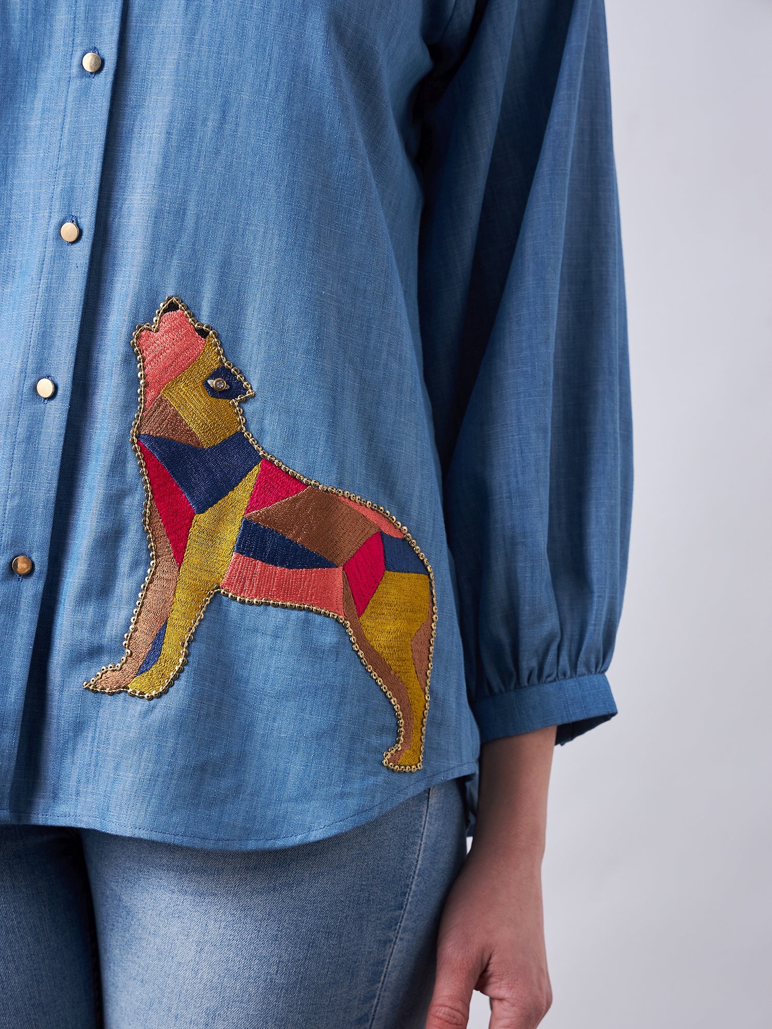 Blue Babe Denim Shirt