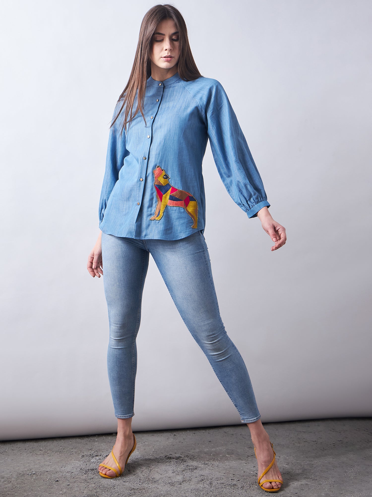 Blue Babe Denim Shirt