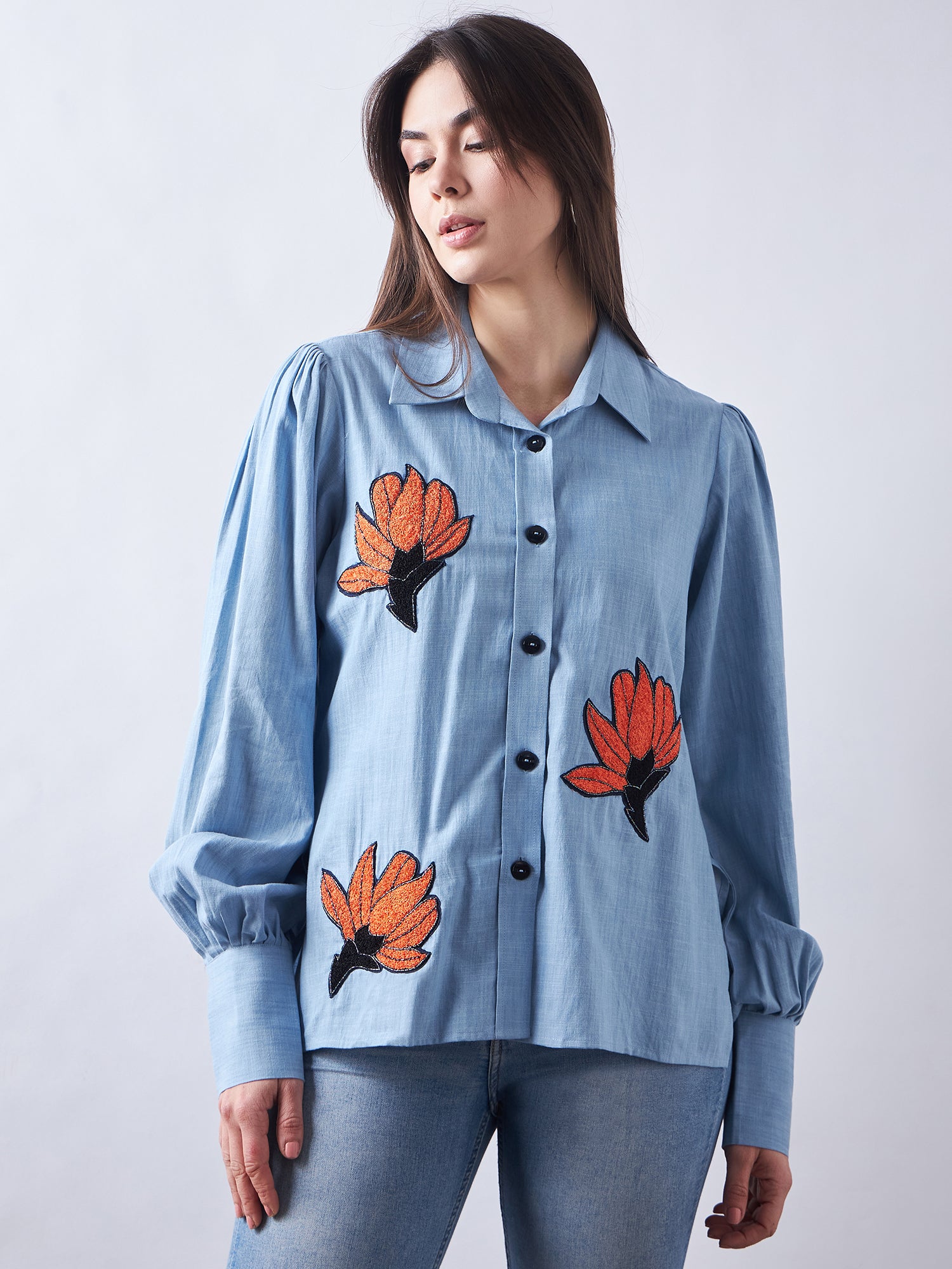 Sky Blue Denim Shirt