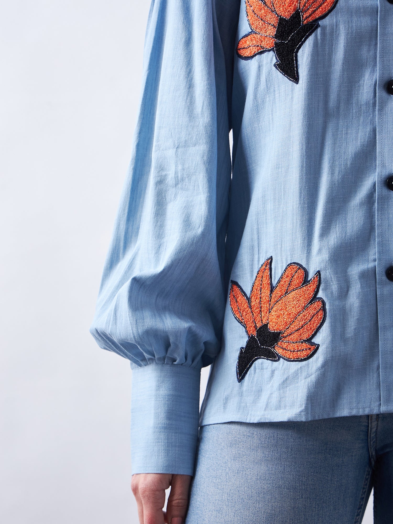 Sky Blue Denim Shirt