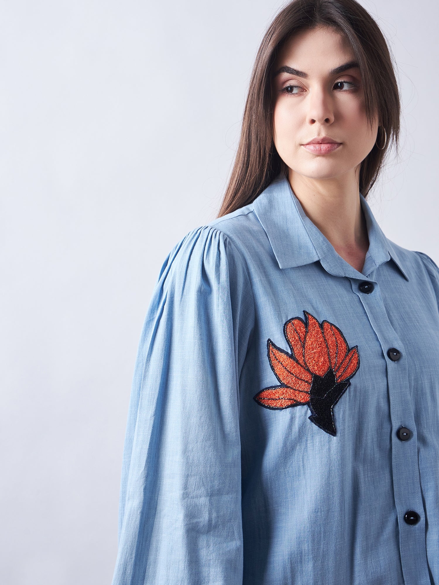 Sky Blue Denim Shirt