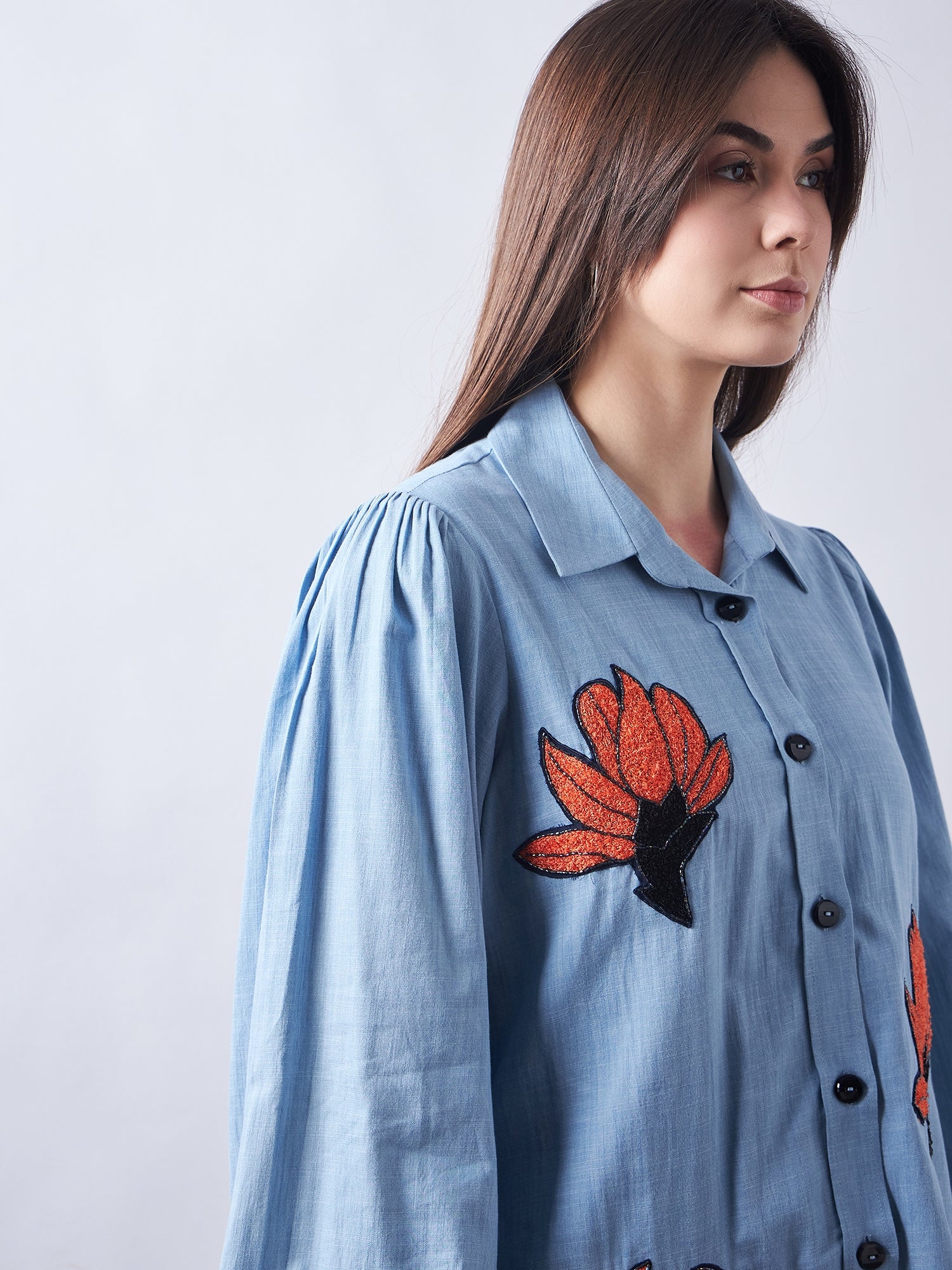 Sky Blue Denim Shirt