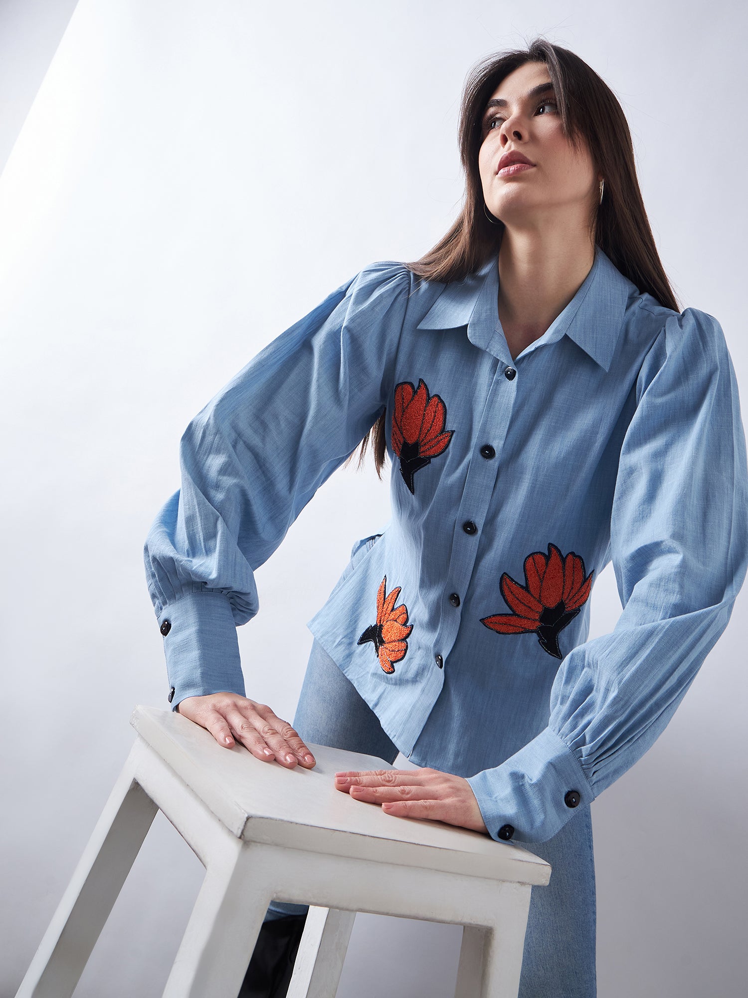Sky Blue Denim Shirt