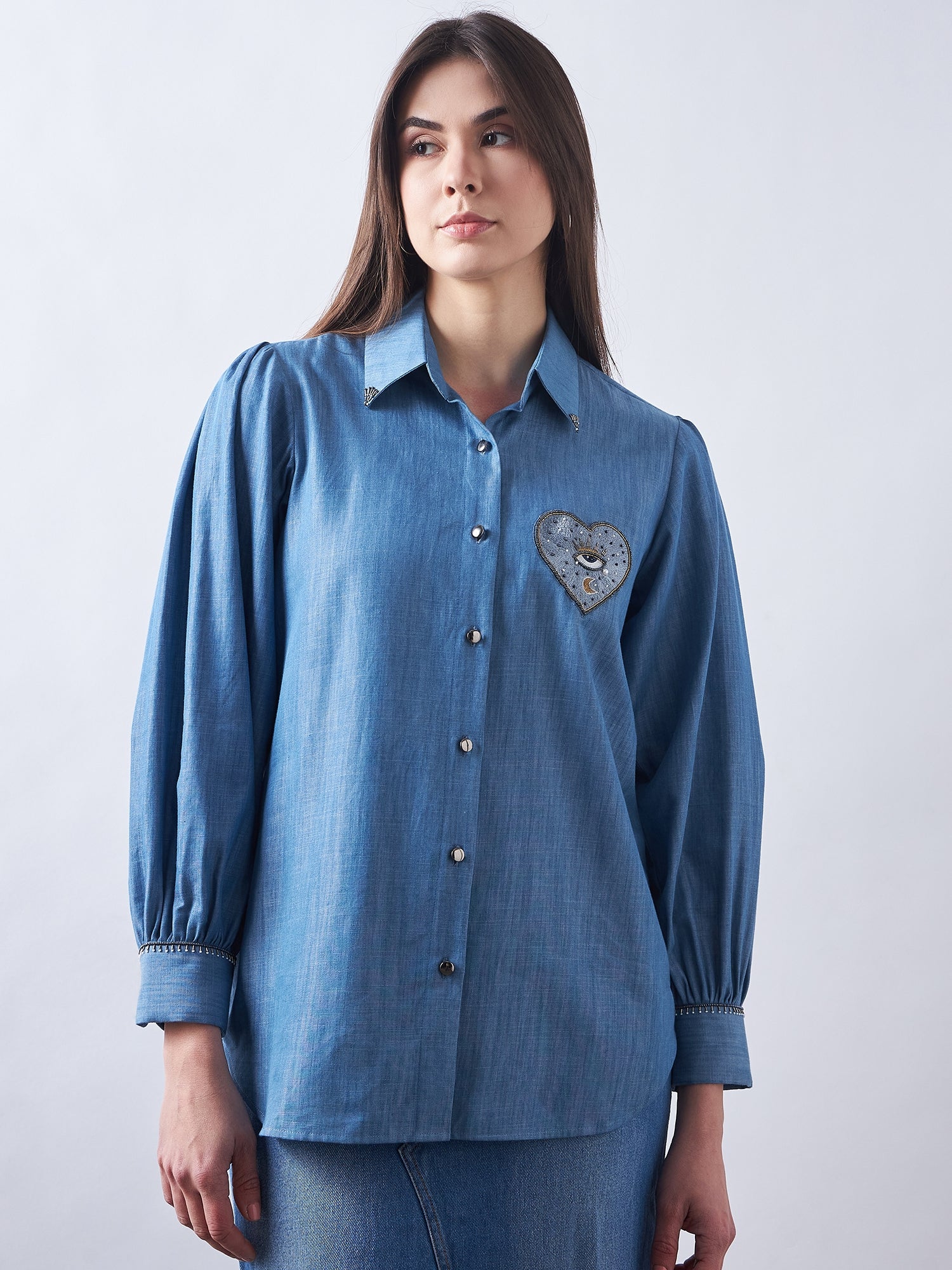 Blue Babe Denim Shirt