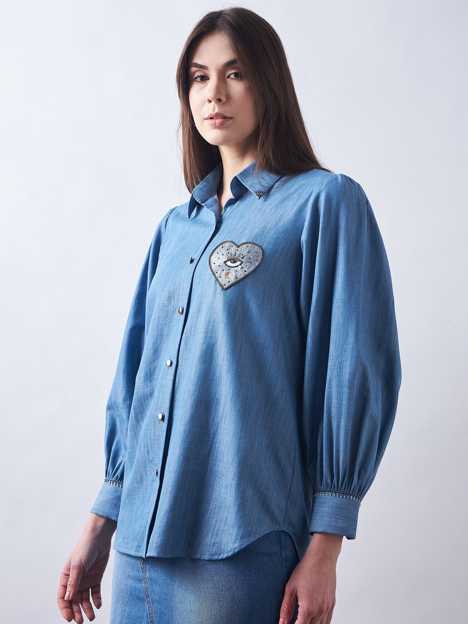 Blue Babe Denim Shirt