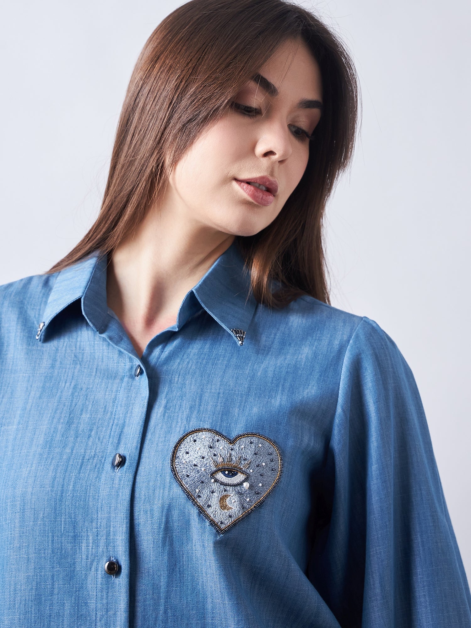 Blue Babe Denim Shirt