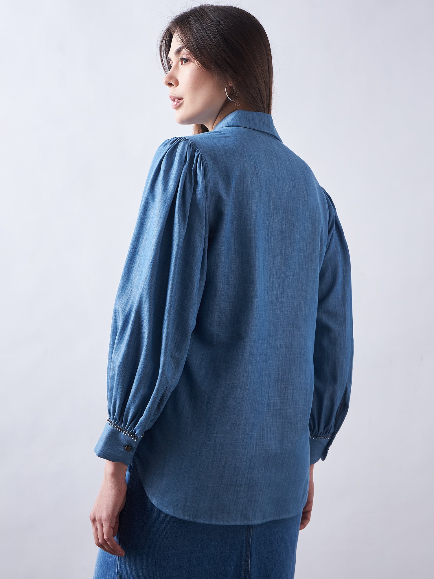 Blue Babe Denim Shirt