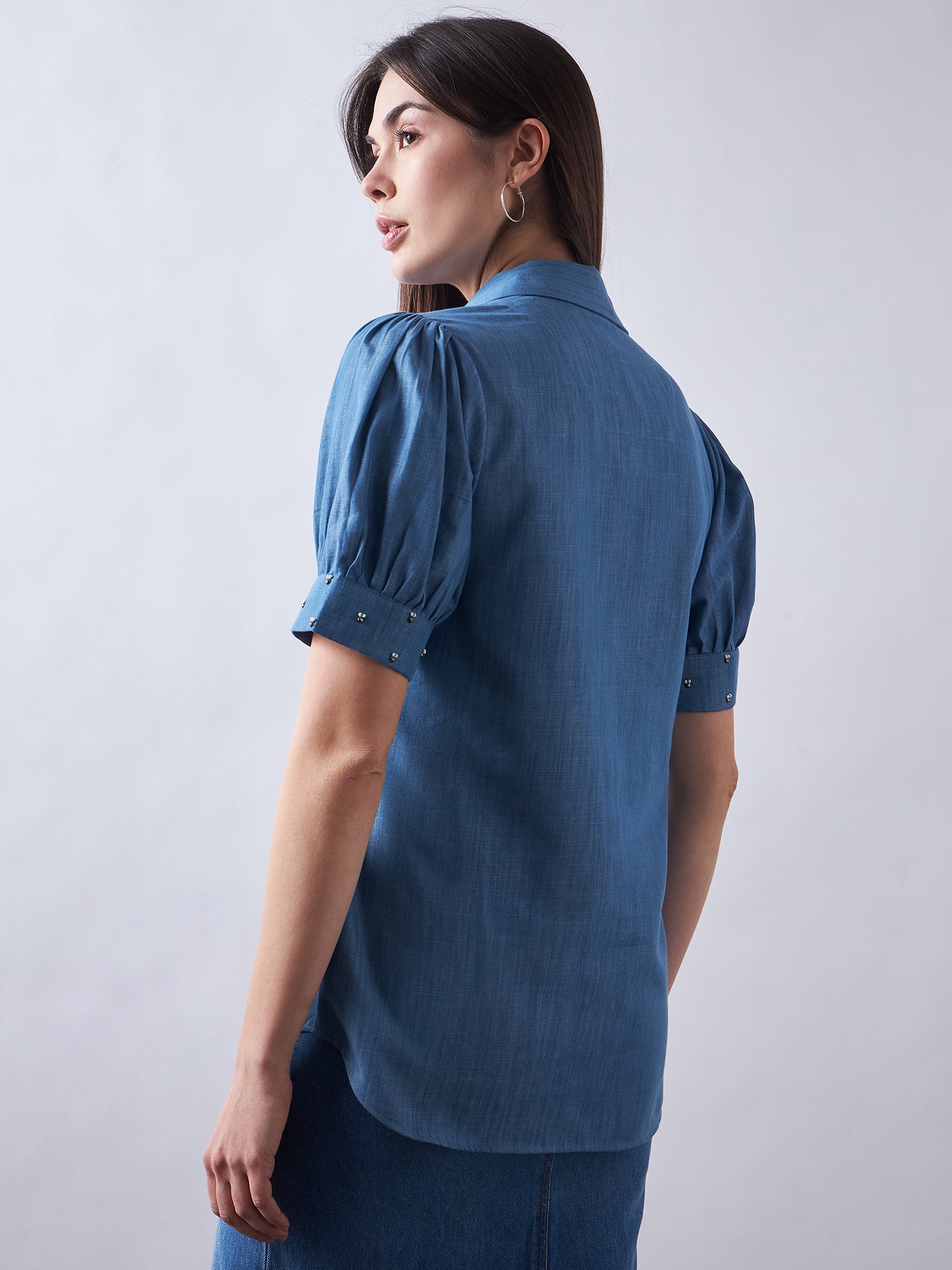 Blue Babe Denim Shirt