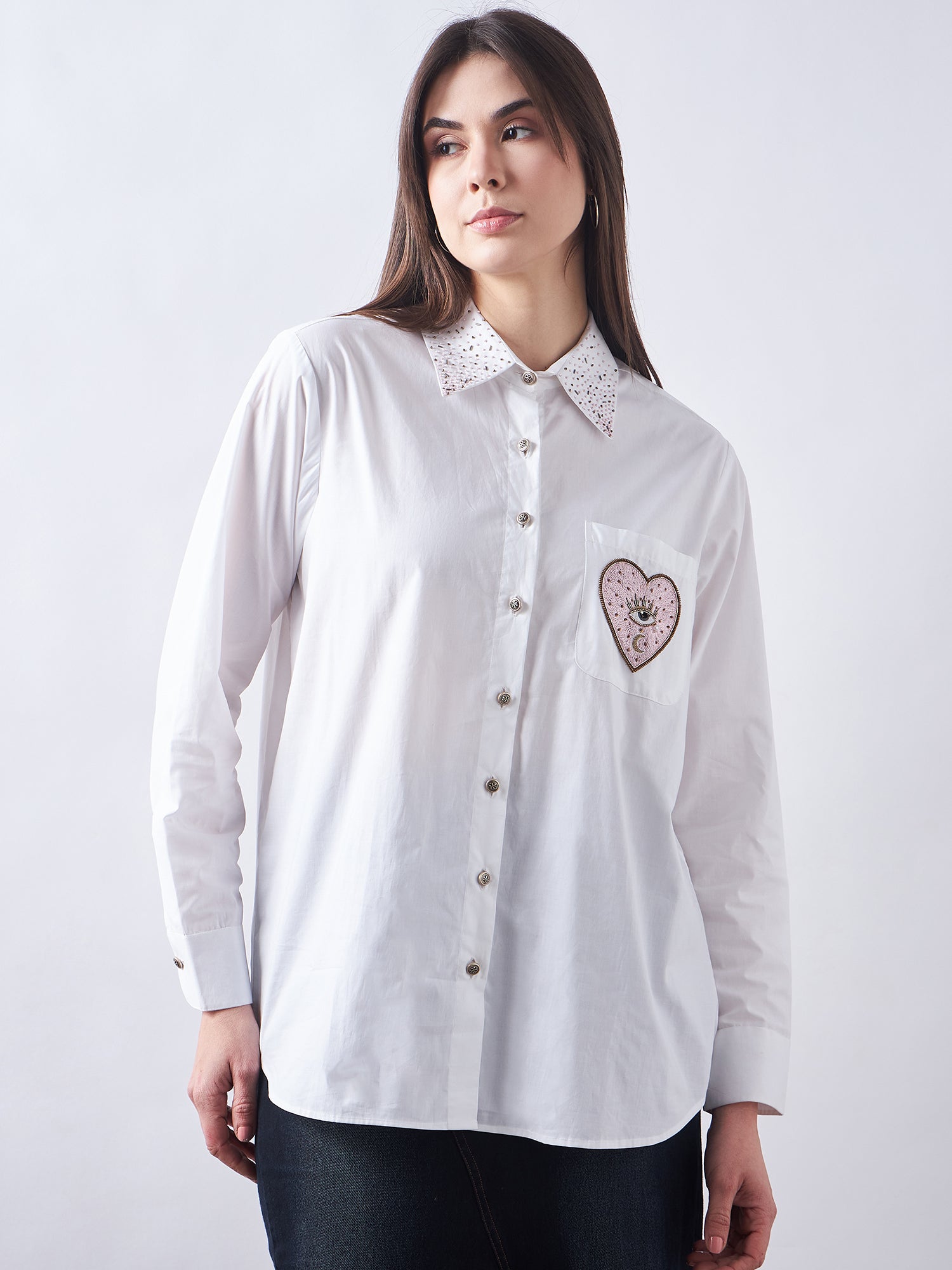 White Poplin Shirt