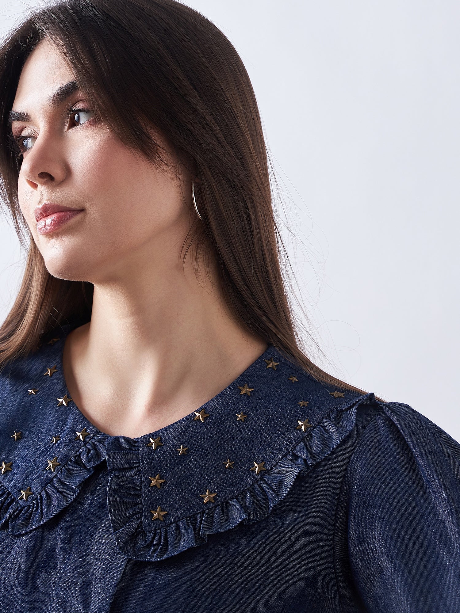 Dark Blue Denim Shirt