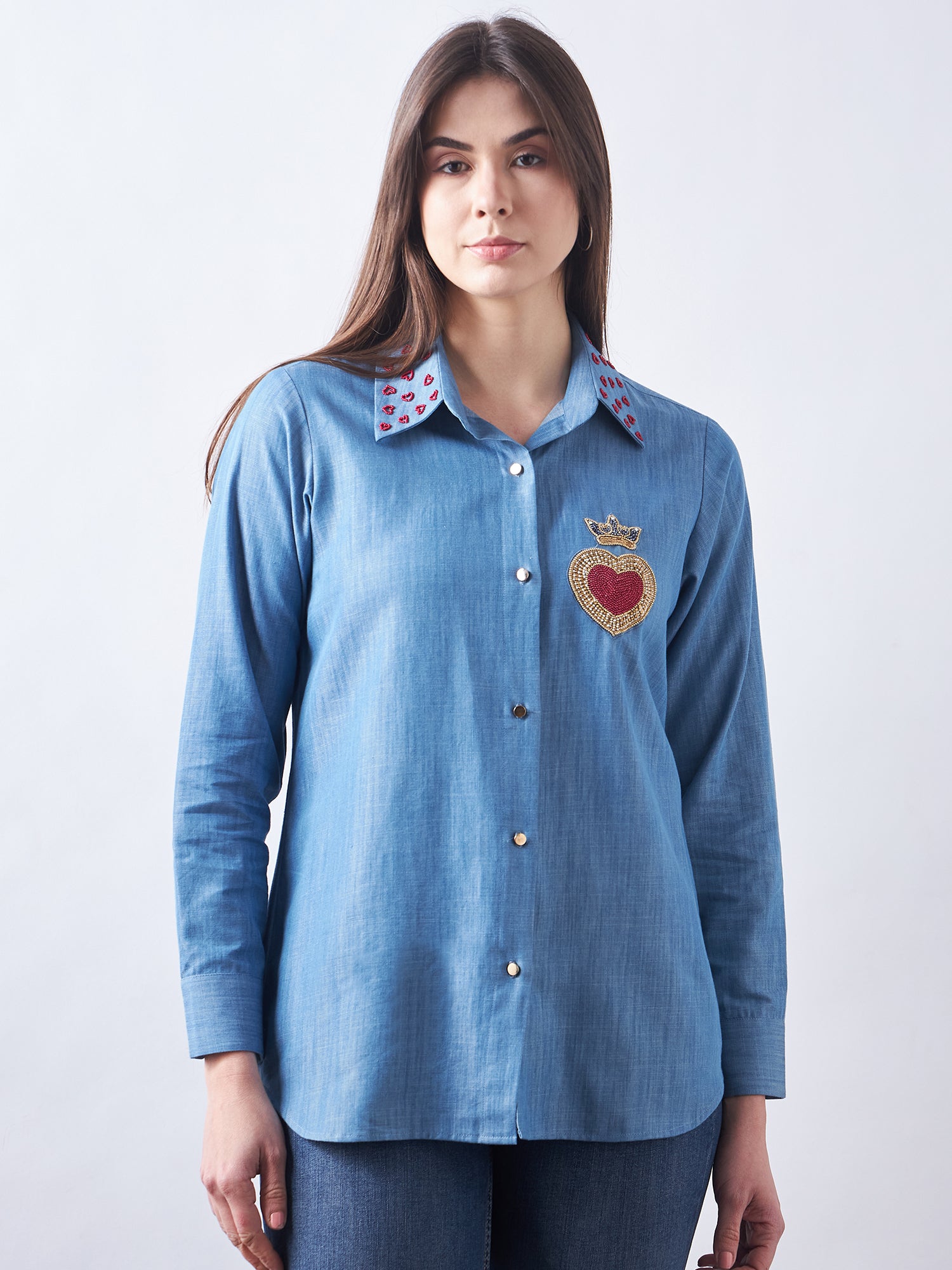 Blue Babe Denim Shirt
