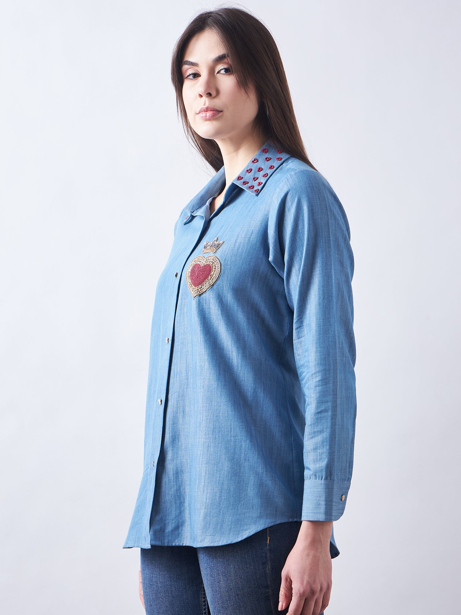 Blue Babe Denim Shirt