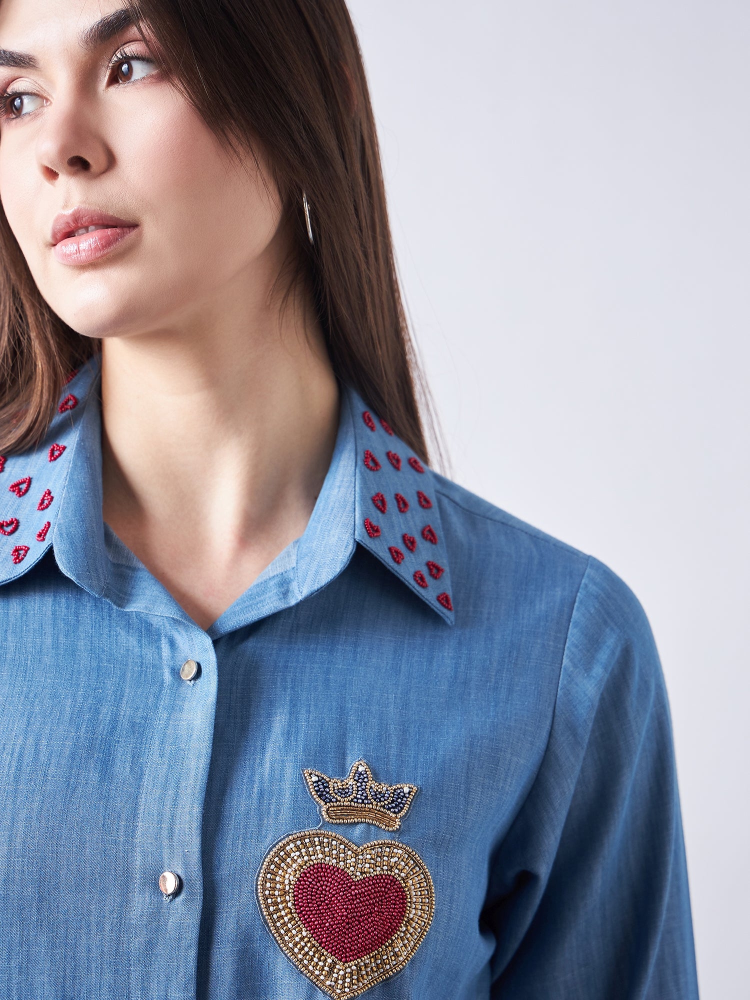 Blue Babe Denim Shirt