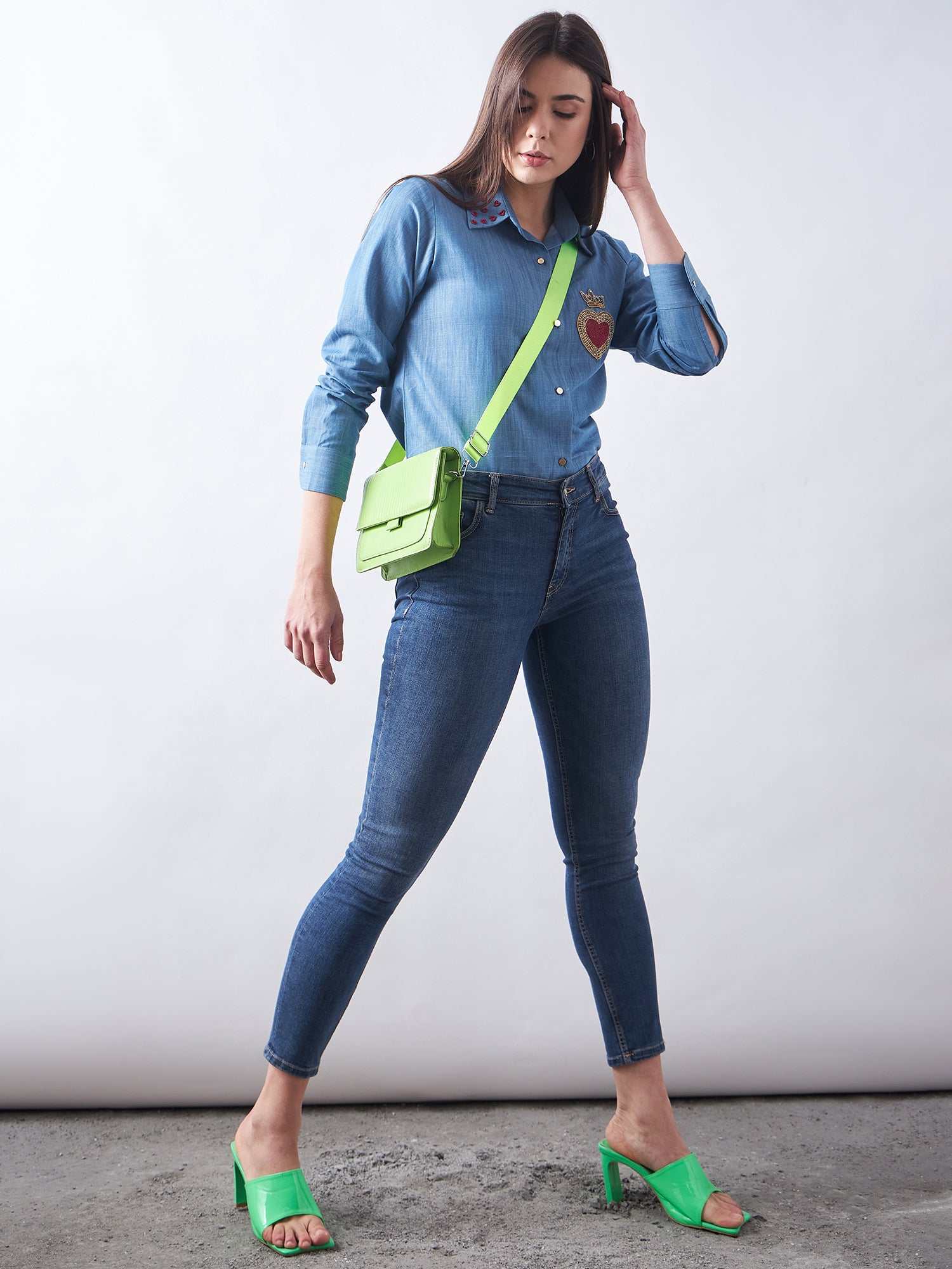 Blue Babe Denim Shirt
