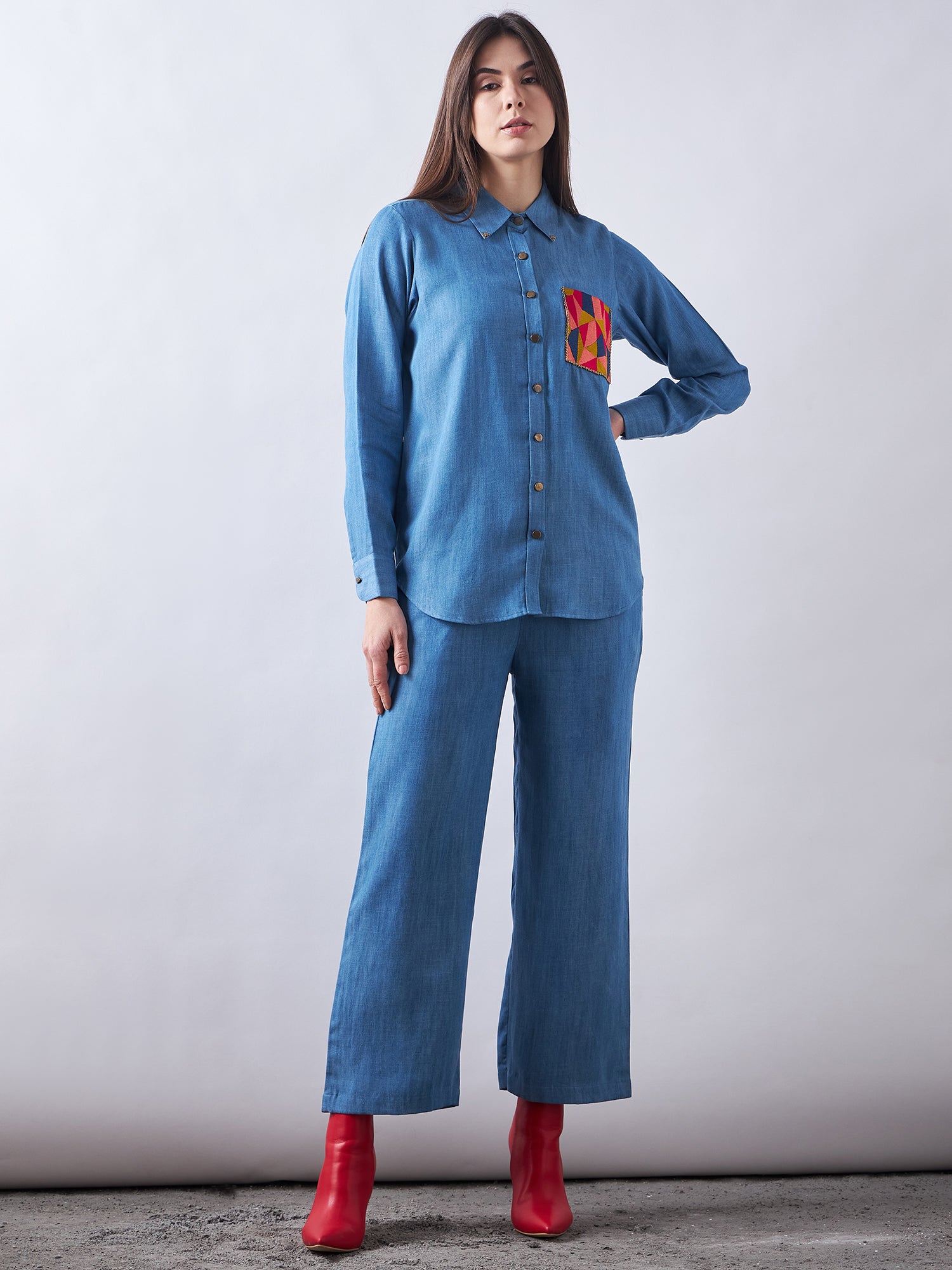 Blue Babe Denim Co-Ords Sets