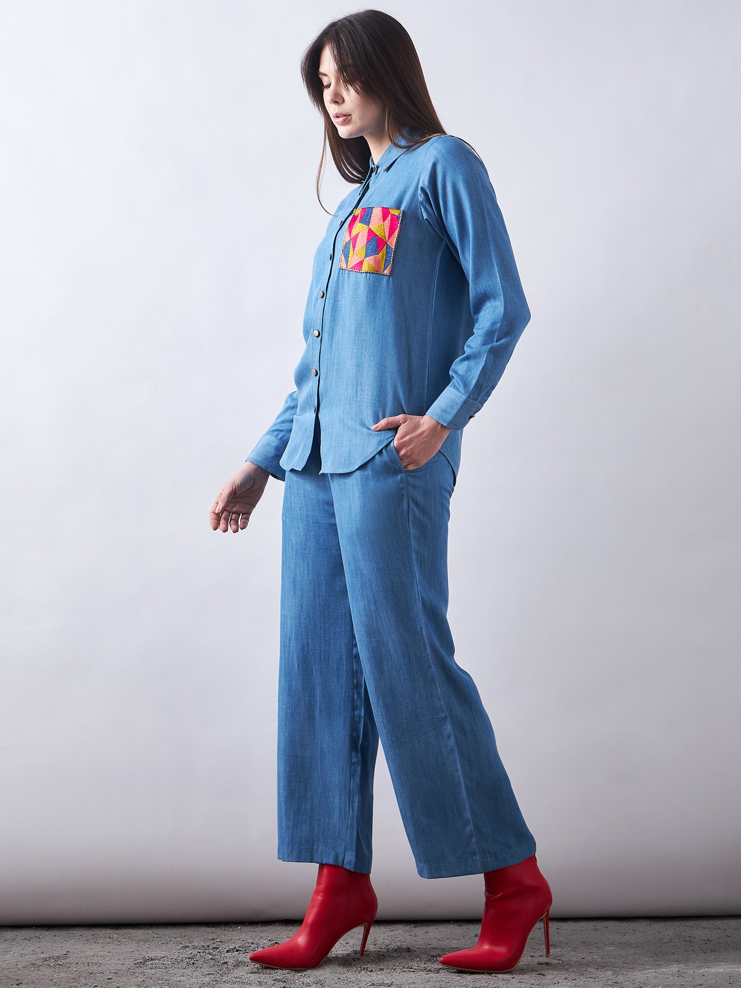 Blue Babe Denim Co-Ords Sets