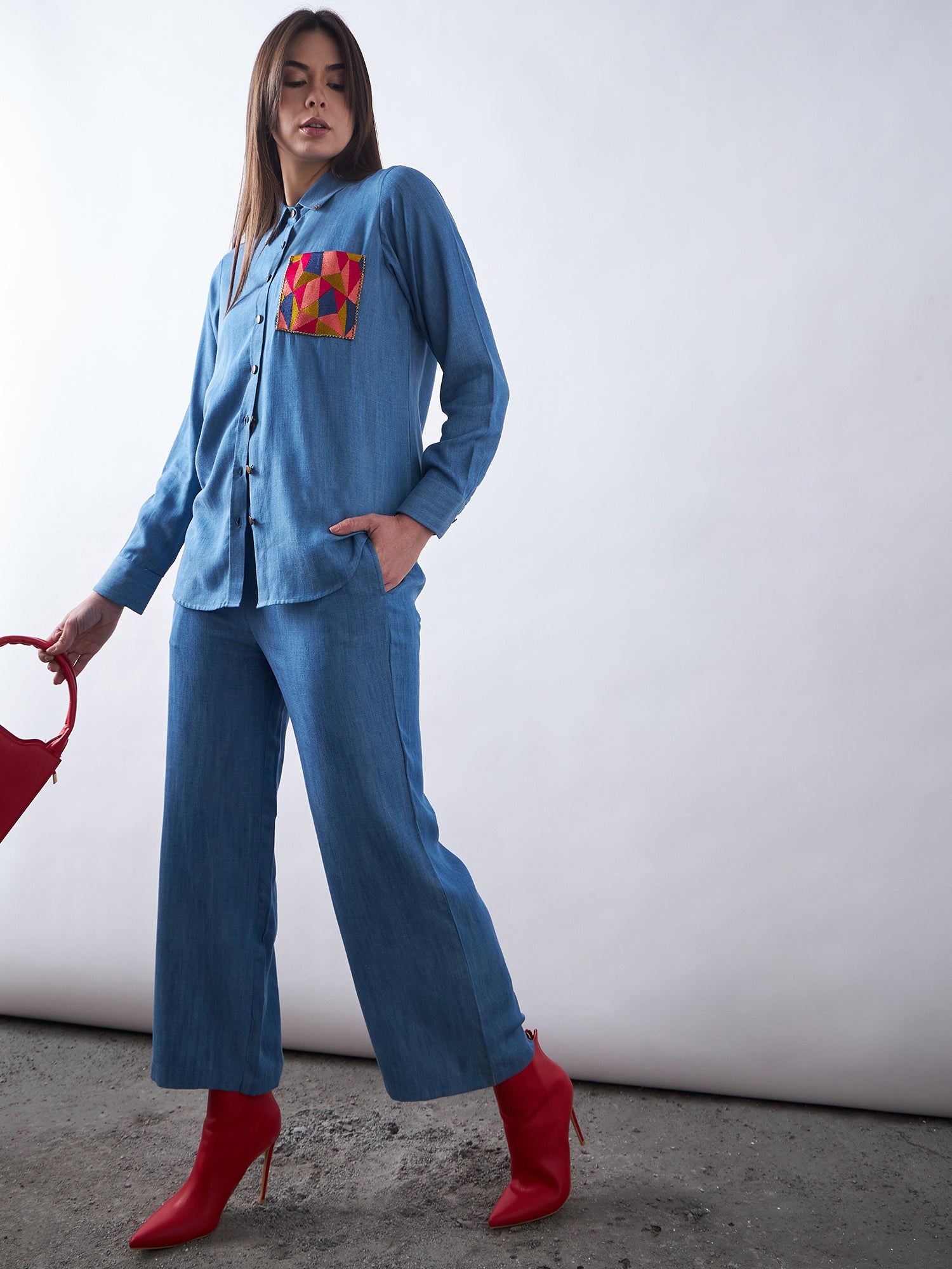 Blue Babe Denim Co-Ords Sets