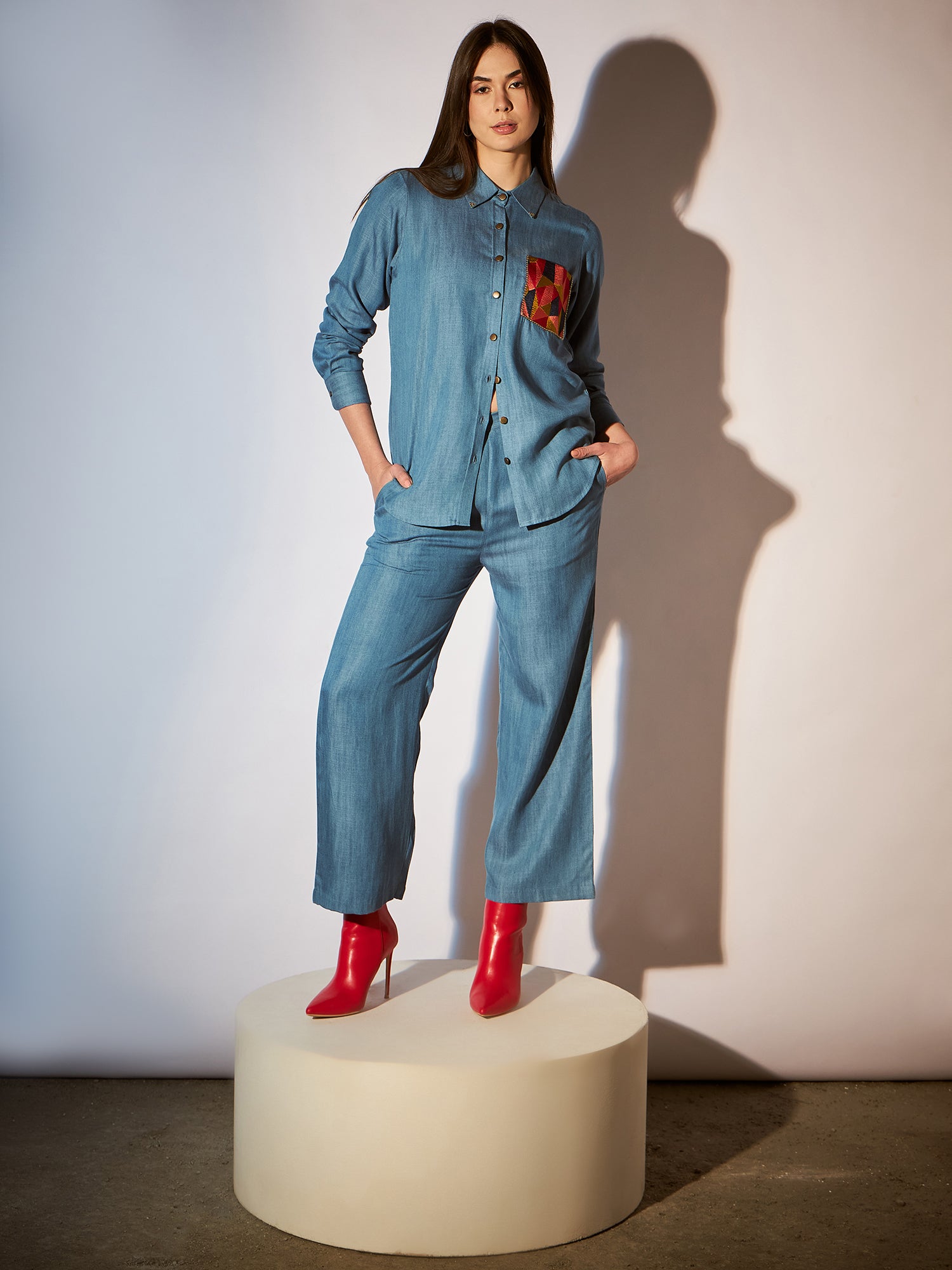 Blue Babe Denim Co-Ords Sets