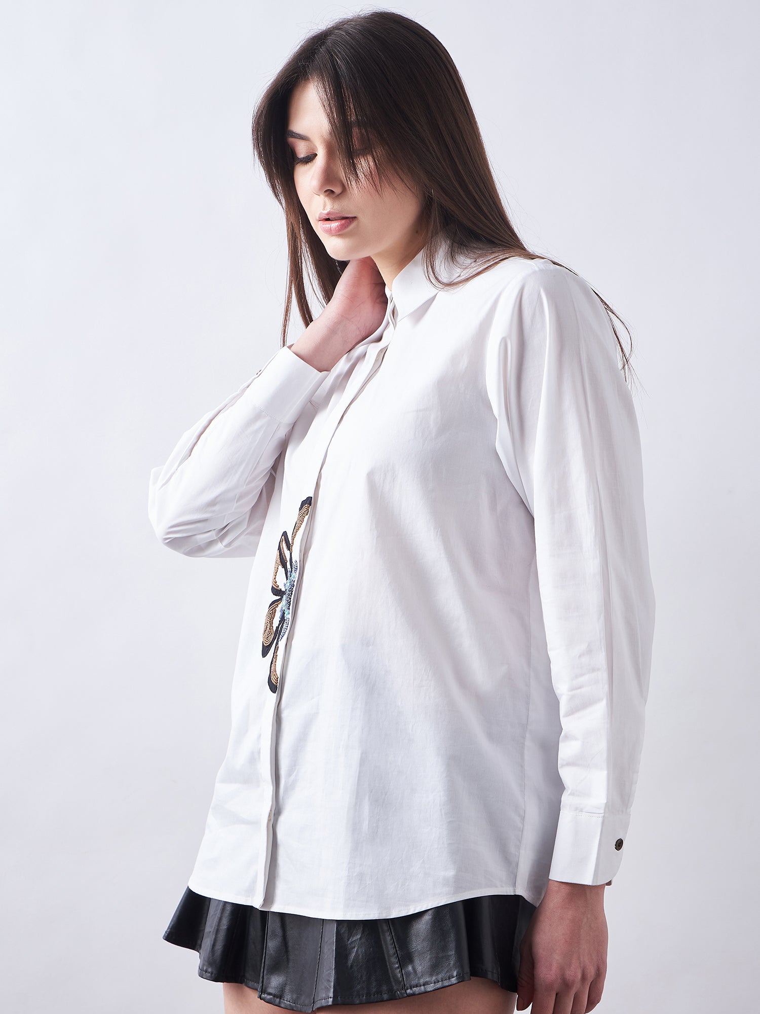 White Poplin Shirt