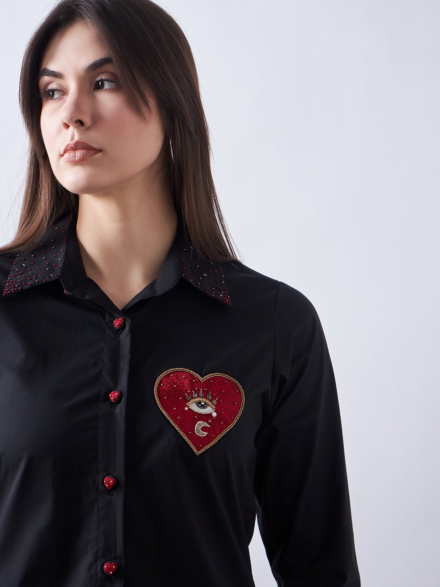 Black Poplin Shirt
