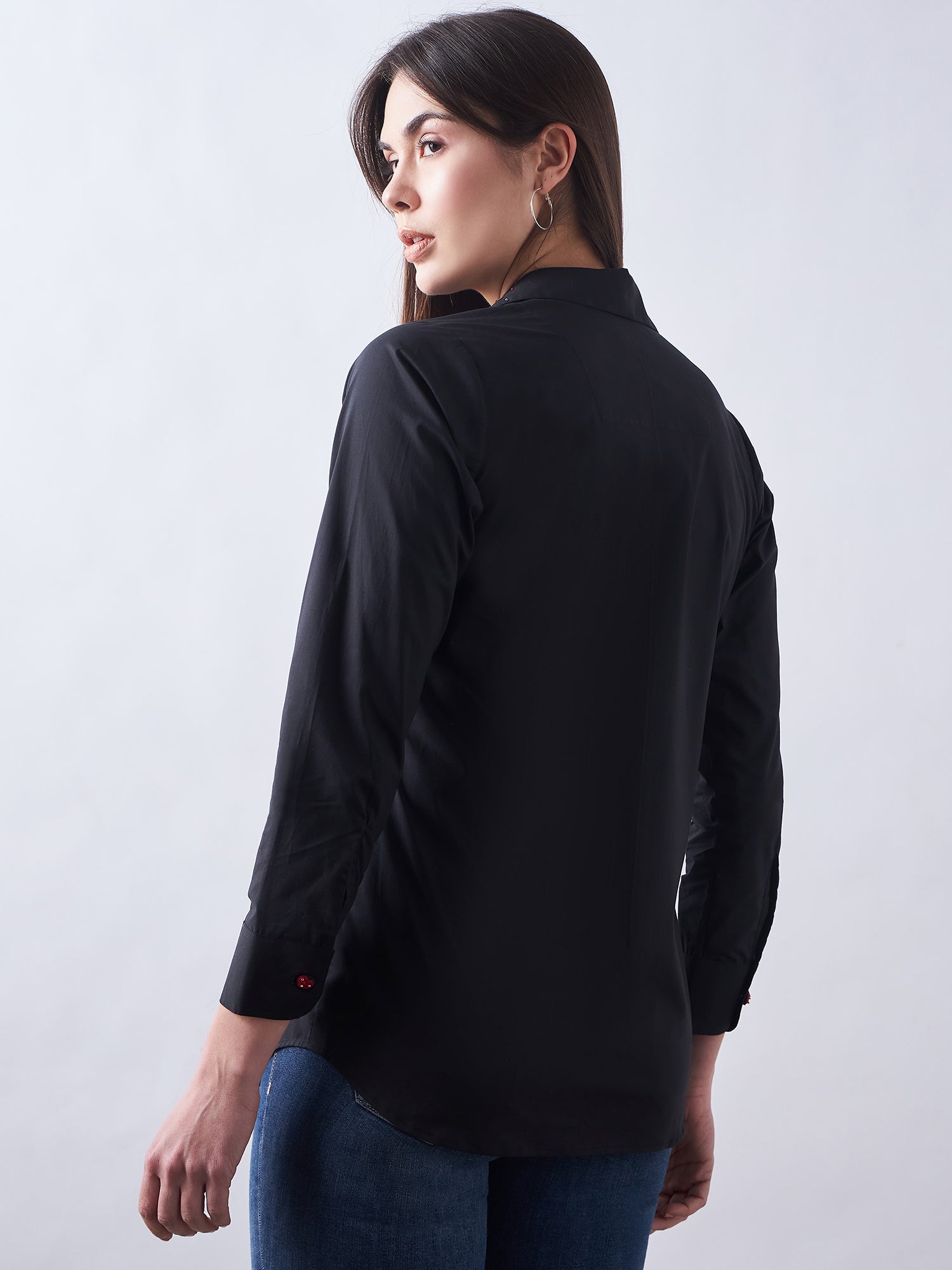 Black Poplin Shirt