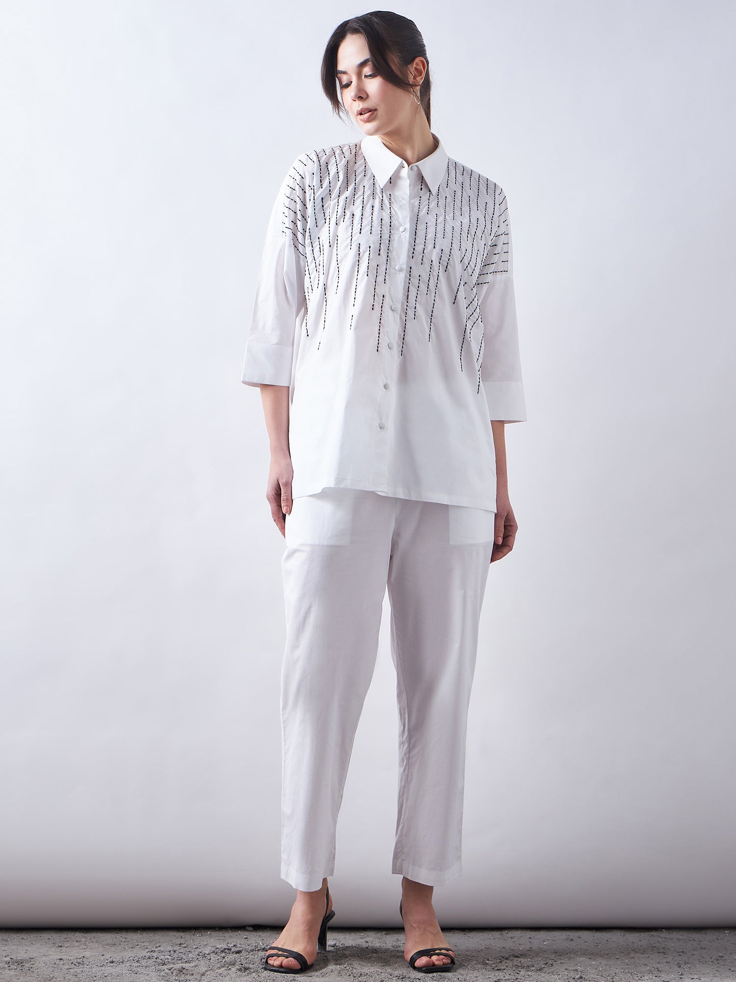 White Poplin Co-Ords Sets