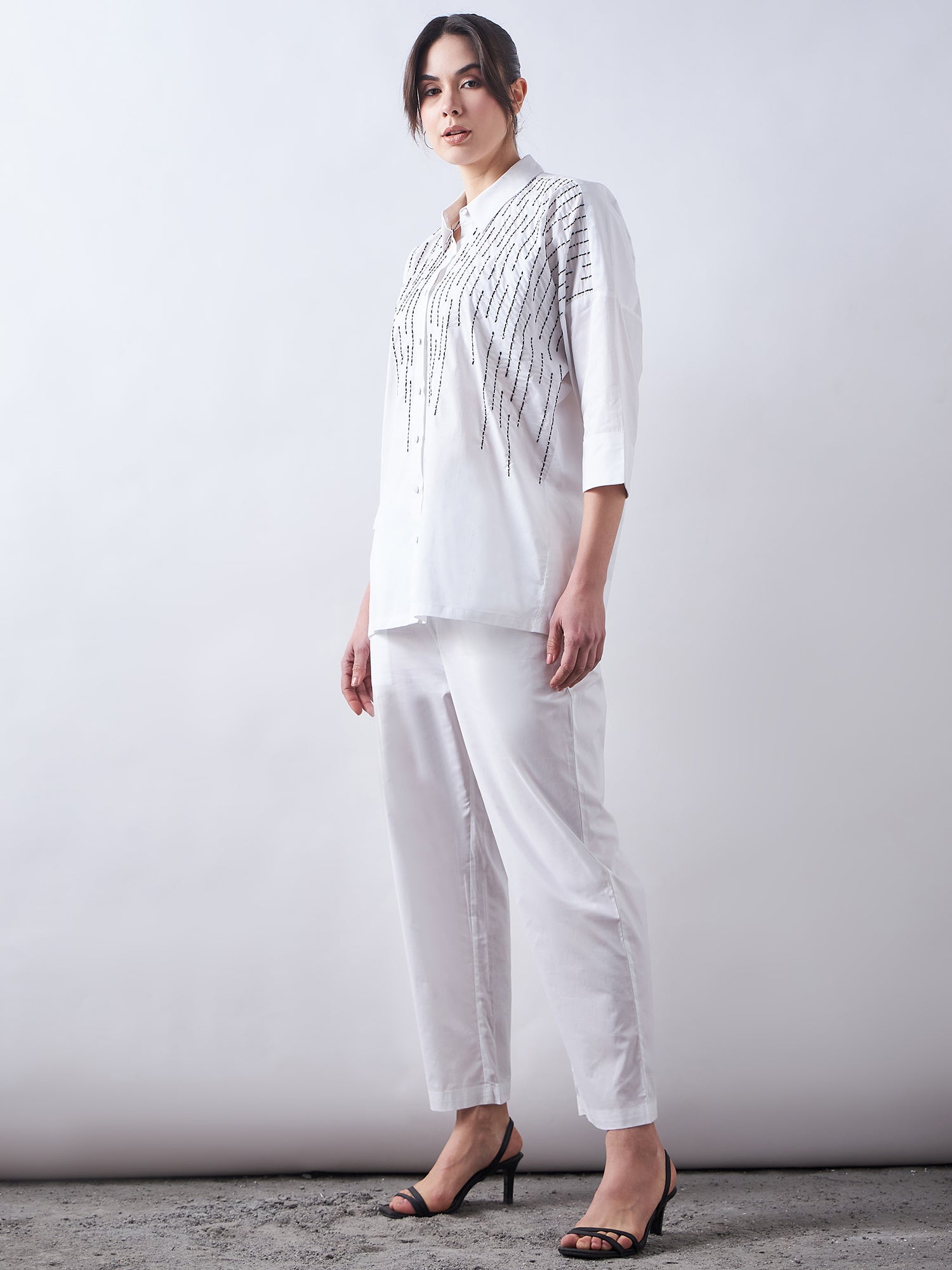White Poplin Co-Ords Sets