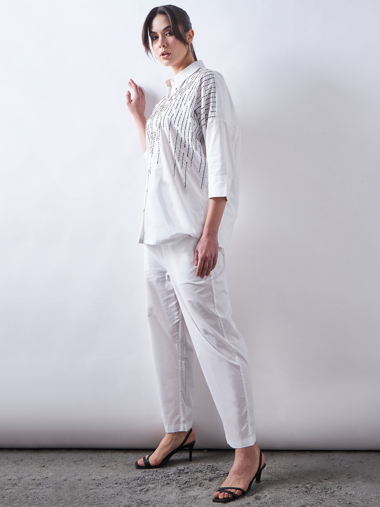 White Poplin Co-Ords Sets