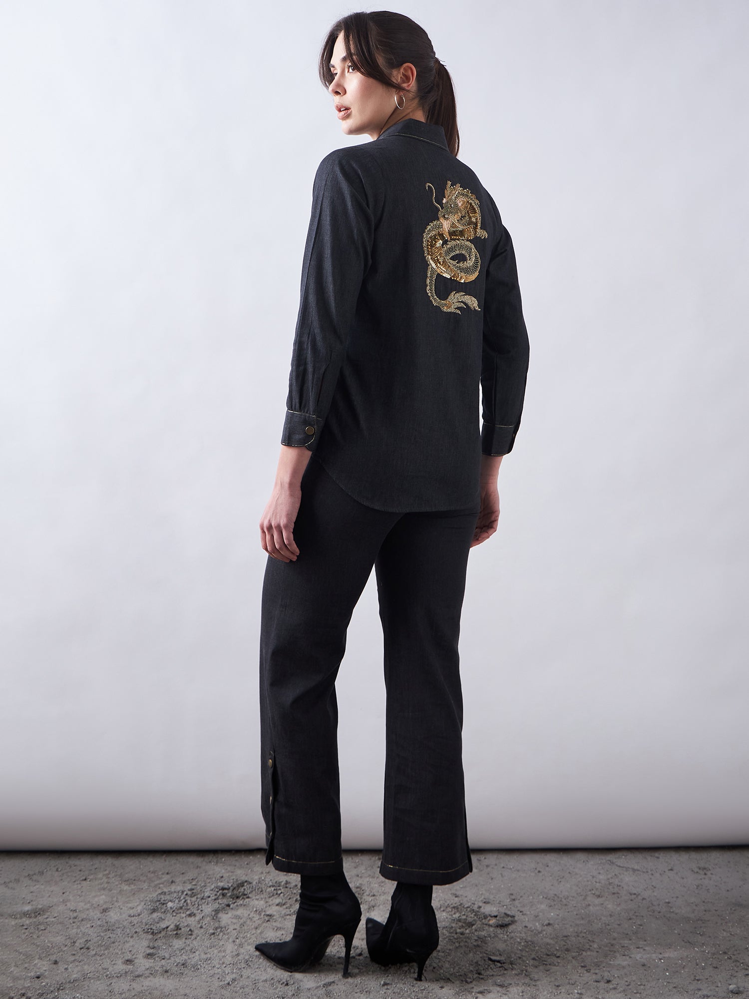 Black Wash Denim Co-Ords