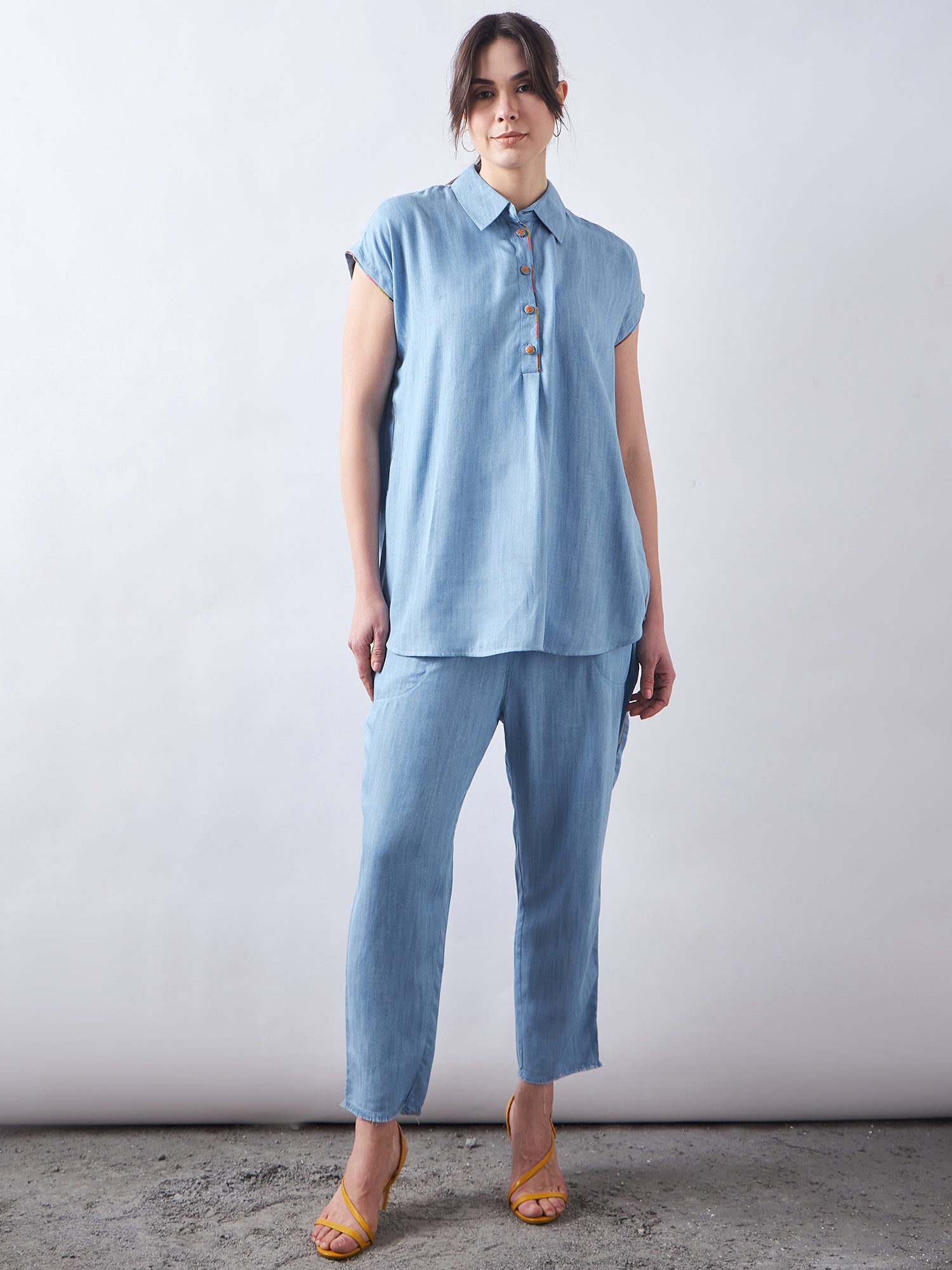 Sky Blue Denim Co-Ords Sets