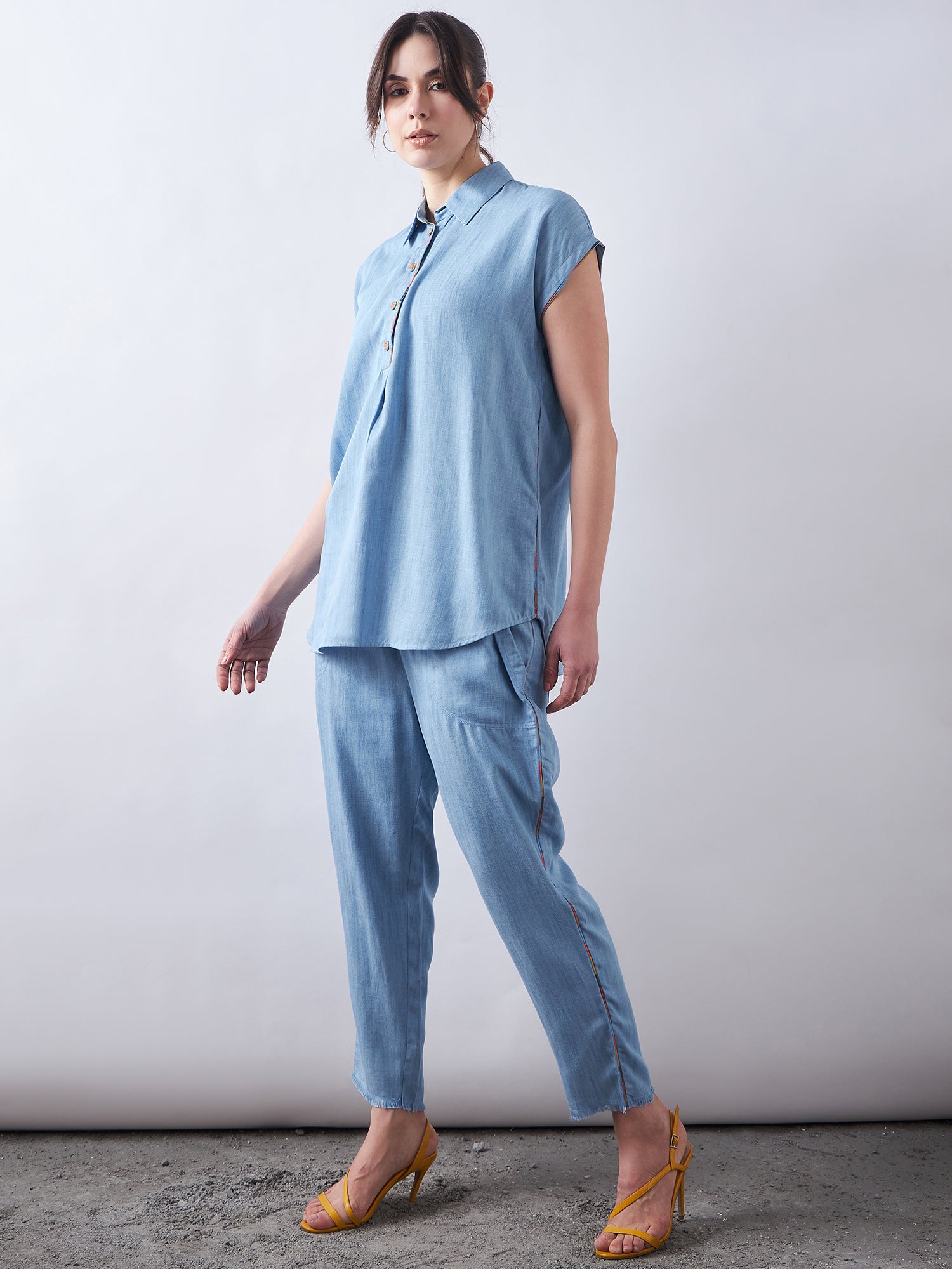Sky Blue Denim Co-Ords Sets