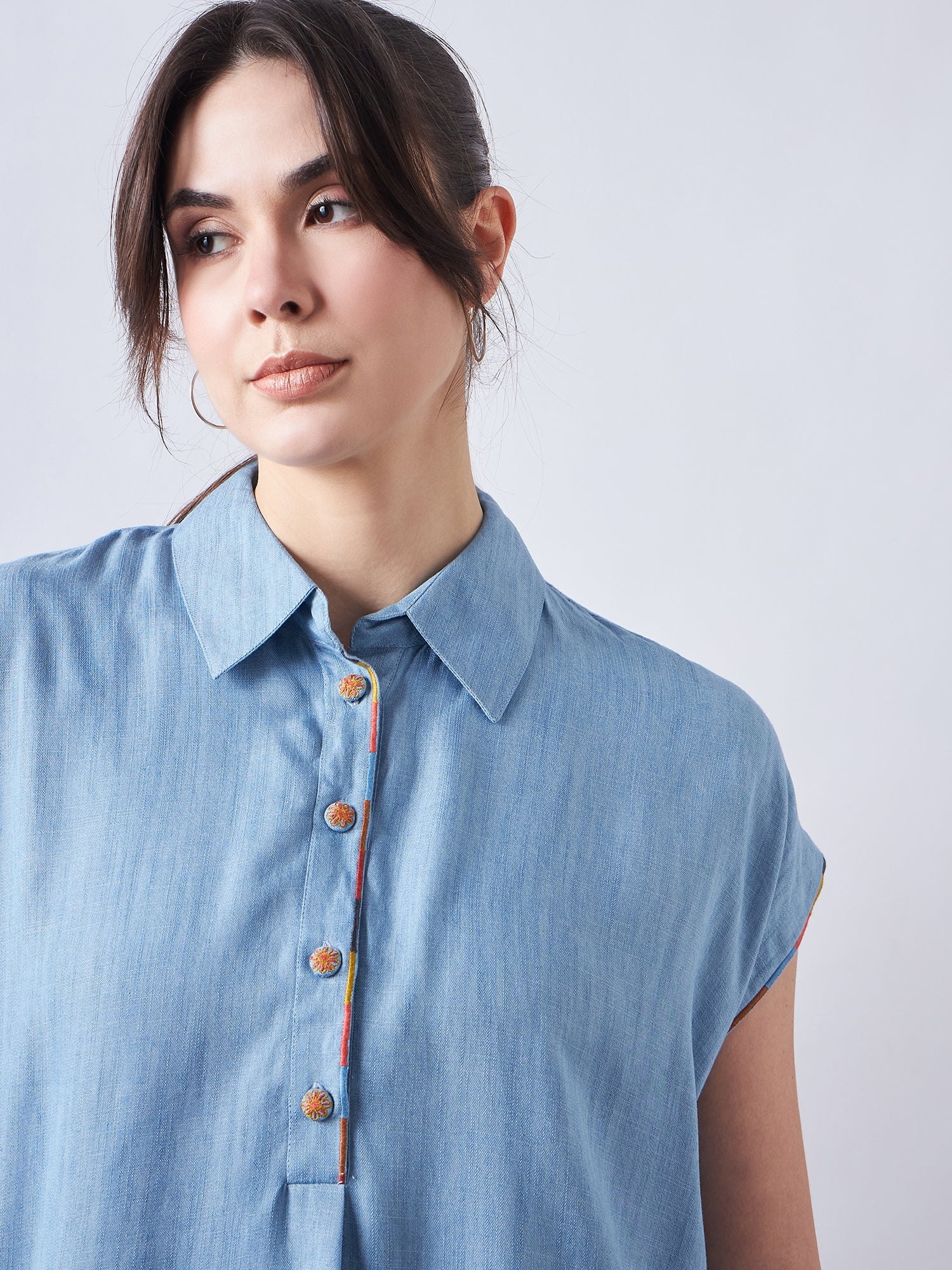 Sky Blue Denim Co-Ords Sets